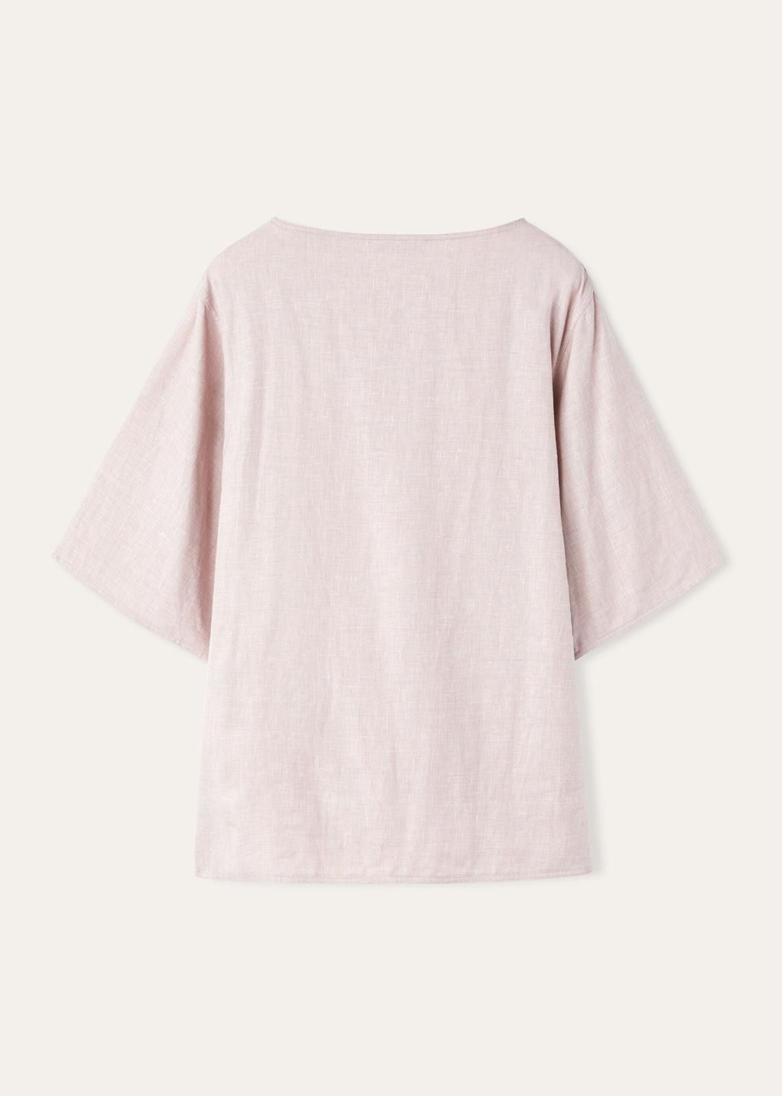 Loro Piana o1srvl11e0725 FAO0423 Mara T-Shirt in Light Pink Size L / US 10 / IT 46 - 2 Thumbnail