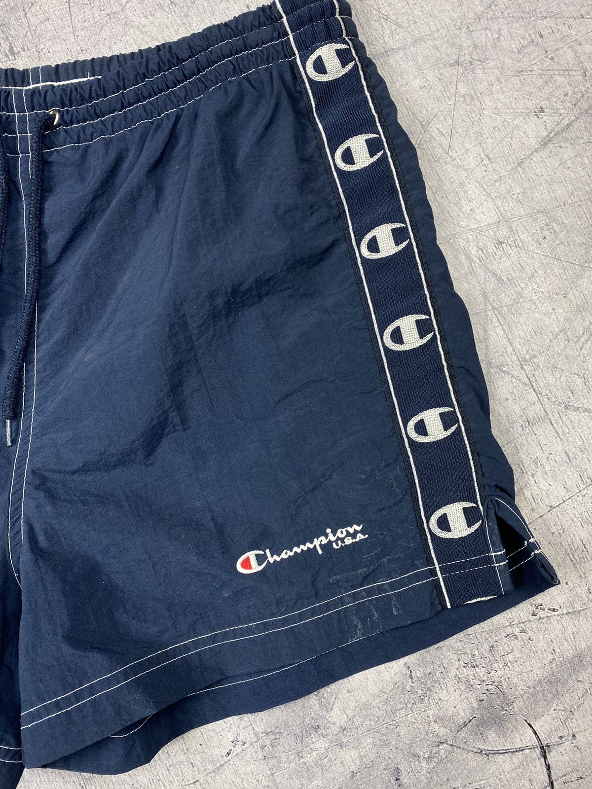 Champion × Vintage Vintage Champion Lampas Y2K Shorts Size S Size US 32 / EU 48 - 4 Thumbnail