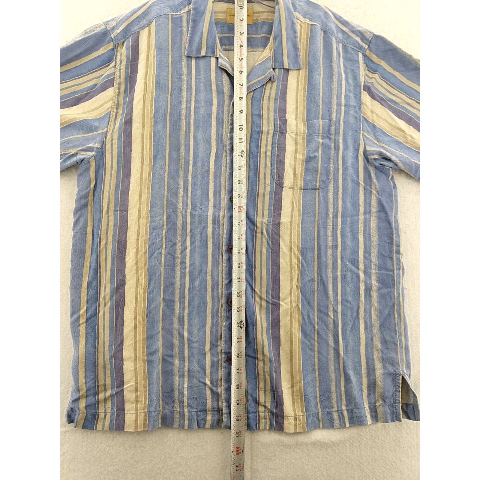 Tommy Bahama Tommy Bahama Button-Up Shirt Plaids & Checks 100% Silk Pocket Original Fit L Multicolor Men’s XL Short Sleeve Button-Front Mens Size US L / EU 52-54 / 3 - 4 Thumbnail