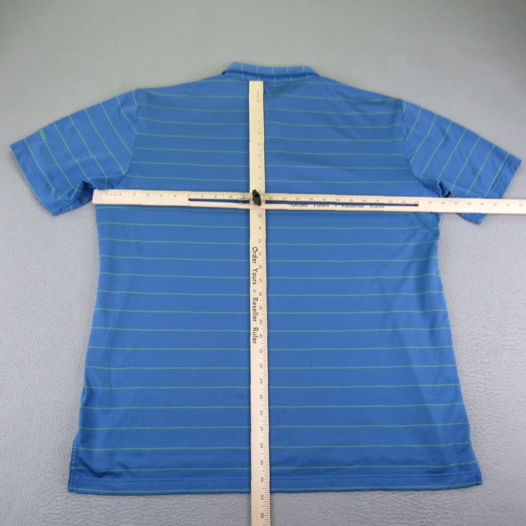 Peter Millar Peter Millar Polo Shirt Mens XL Blue Green Stripes Summer Comfort Performance Shirt Size US XL / EU 56 / 4 - 5 Thumbnail