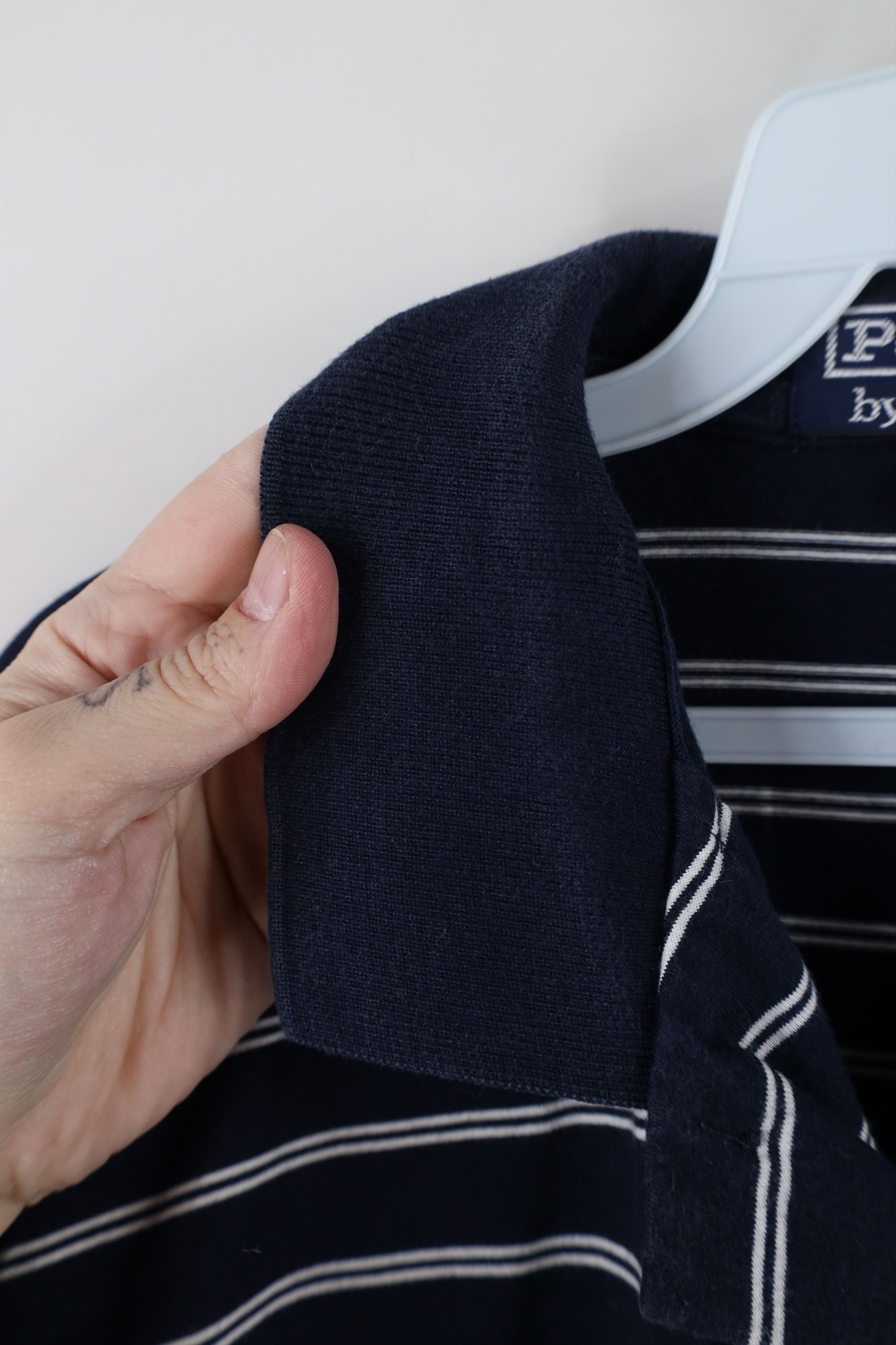 Ralph Lauren × Vintage Vintage 90s Ralph Lauren Striped Spell Out Crest Polo Shirt Size US L / EU 52-54 / 3 - 7 Thumbnail