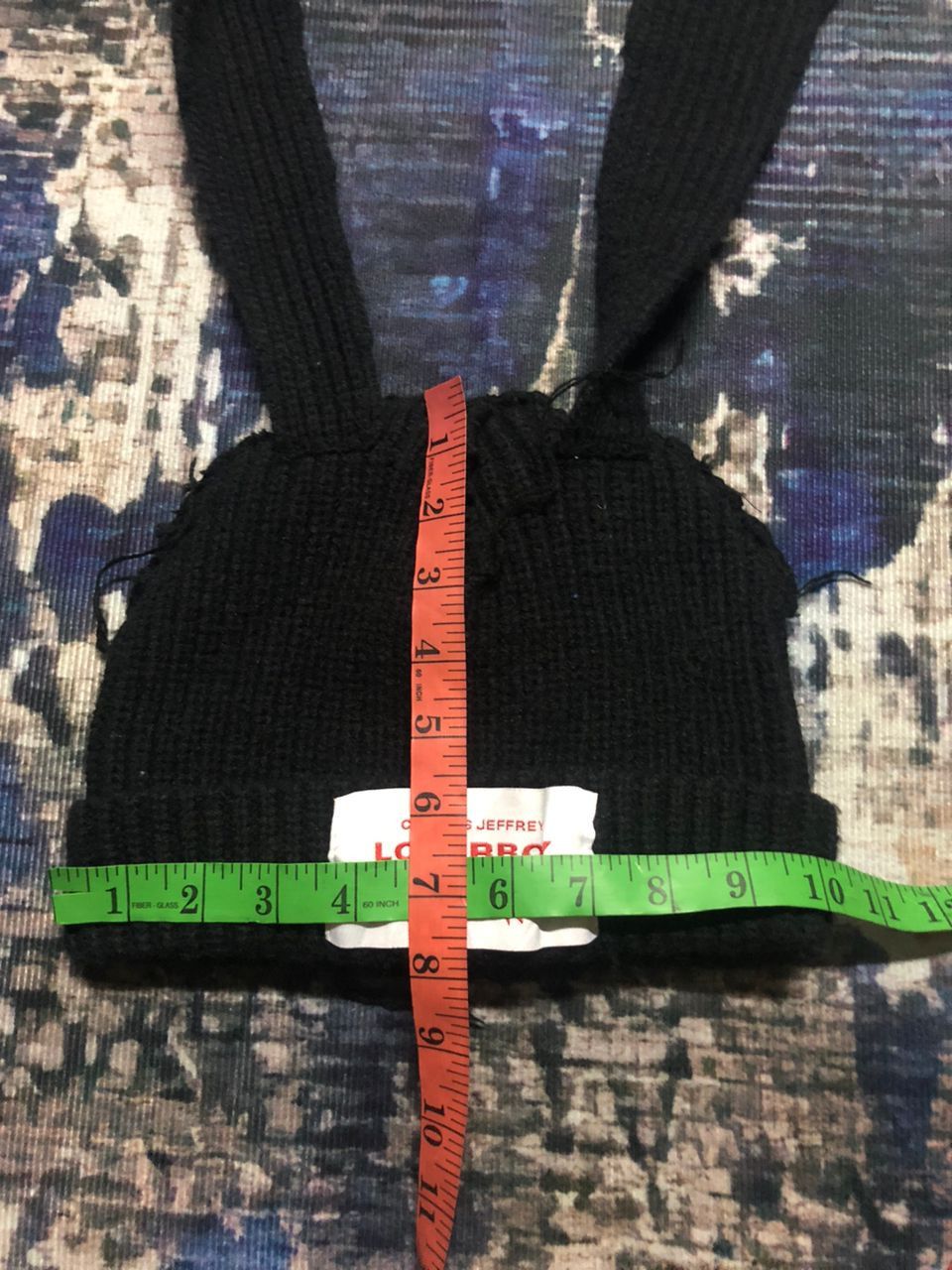 Charles Jeffrey LOVERBOY Charles Jeffrey Loverboy Chunky Rabbit Beanie Black Size ONE SIZE - 12 Thumbnail