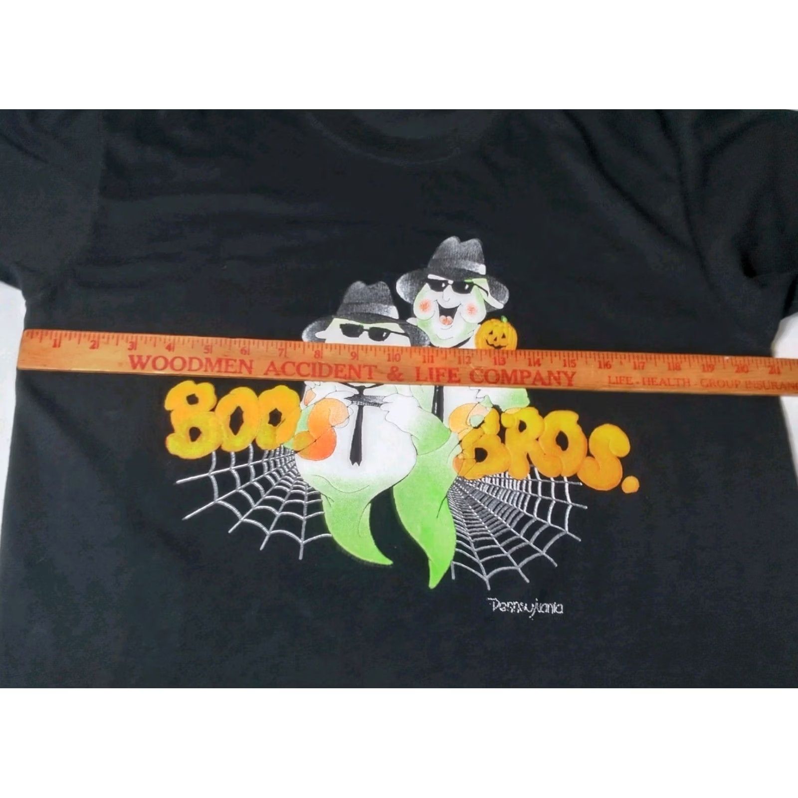 Vintage VINTAGE Halloween Shirt Men L Black Royal Avalon Ghost Boo's Bros Ghosts Blues Brothers Short Sleeve Crew Neck Graphic Halloween Holiday Boo's Bros Size US L / EU 52-54 / 3 - 5 Thumbnail