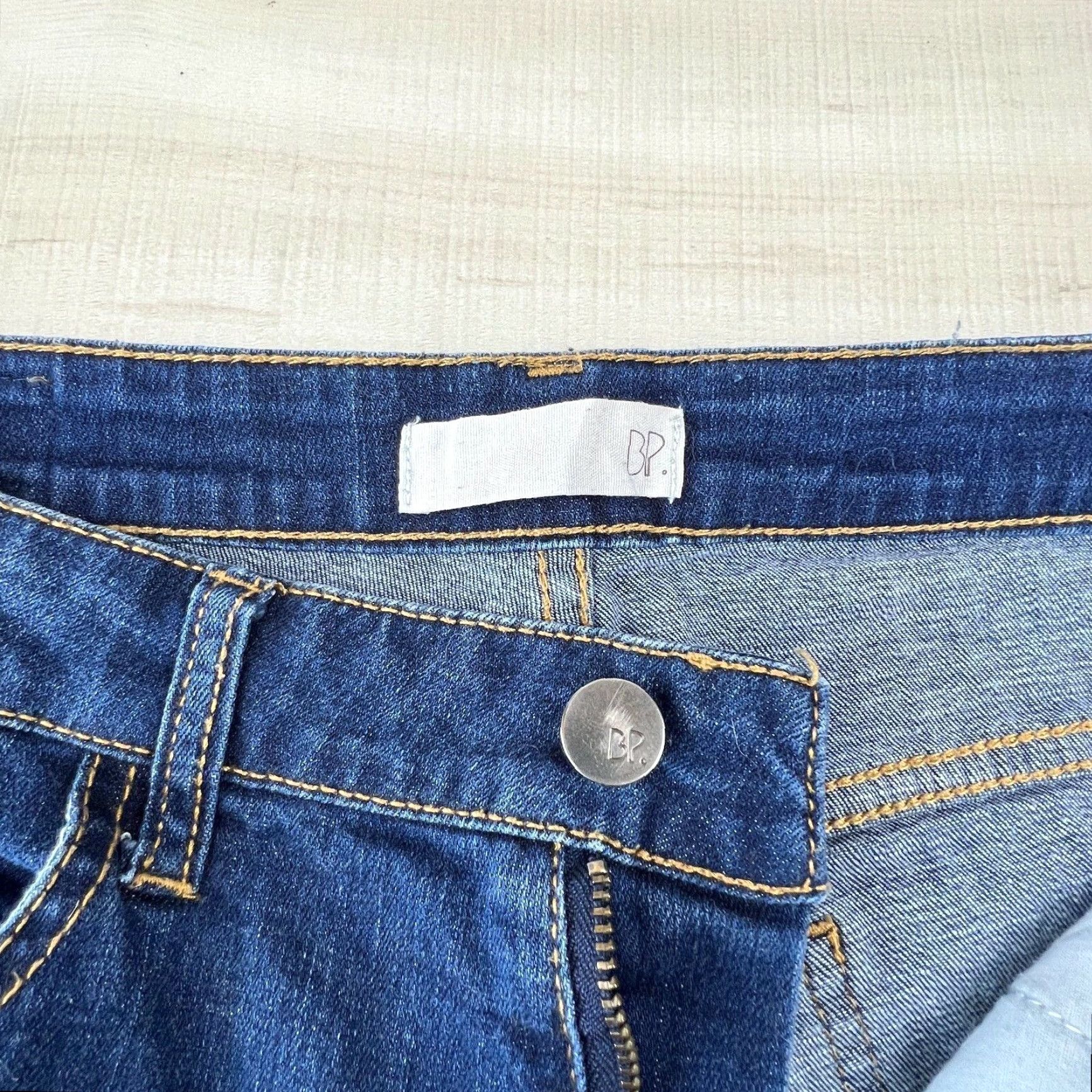 Vintage BP Womens Slim Straight Jeans Medium Wash Blue Low Rise Size 26 Size 26" / US 2 / IT 38 - 4 Thumbnail