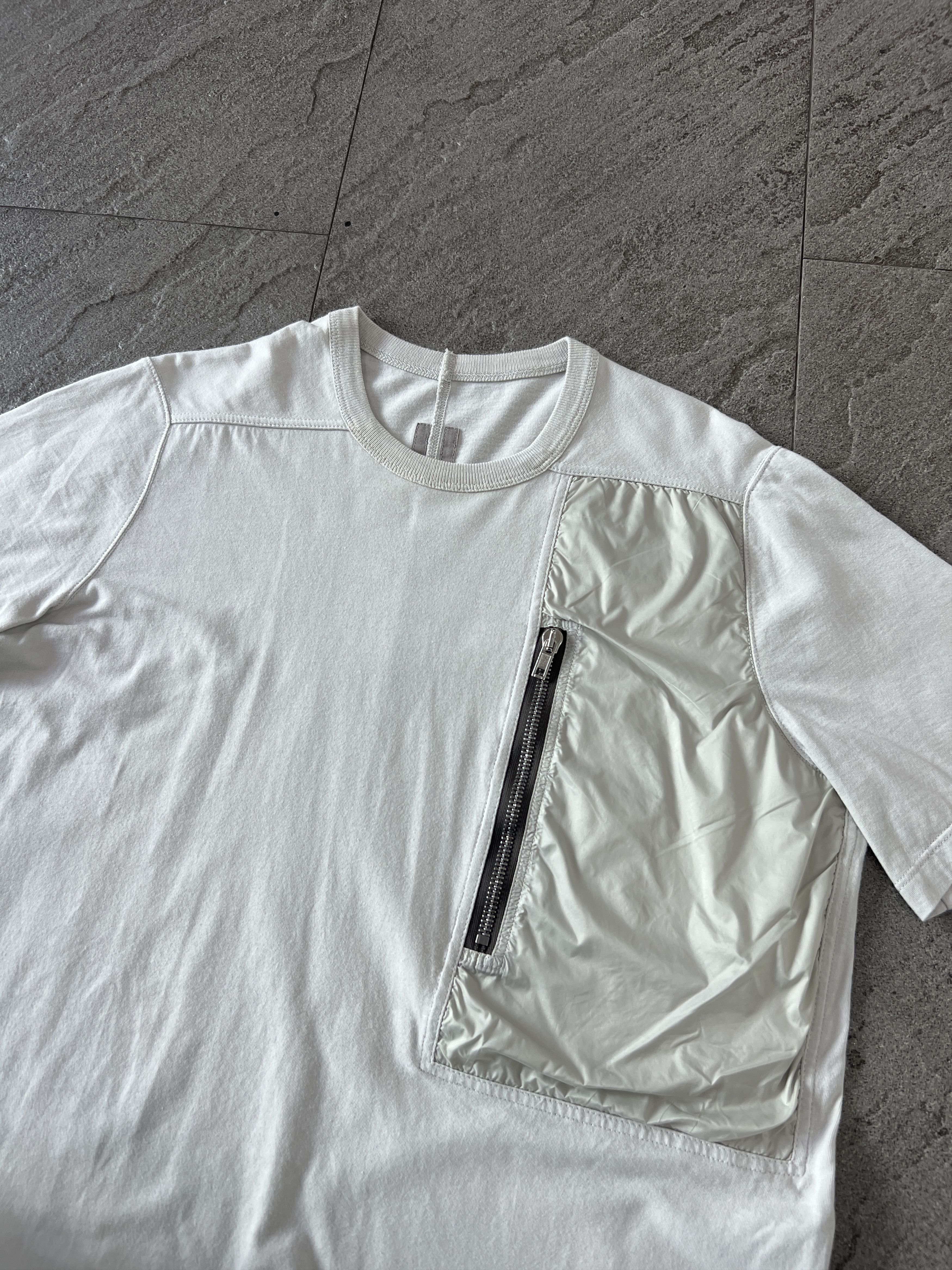 Rick Owens Rick Owens Zip Pocket Tee Milk White Medium Size US M / EU 48-50 / 2 - 3 Thumbnail