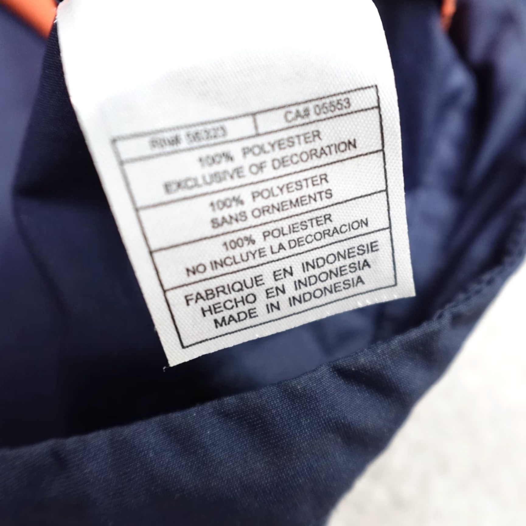 Nike VINTAGE Nike Jacket XL Blue Orange Trim Cavaliers Hoosiers Anorak Windbreaker Hooded Jacket Mens XL Blue Nike Jacket Size US XL / EU 56 / 4 - 3 Thumbnail