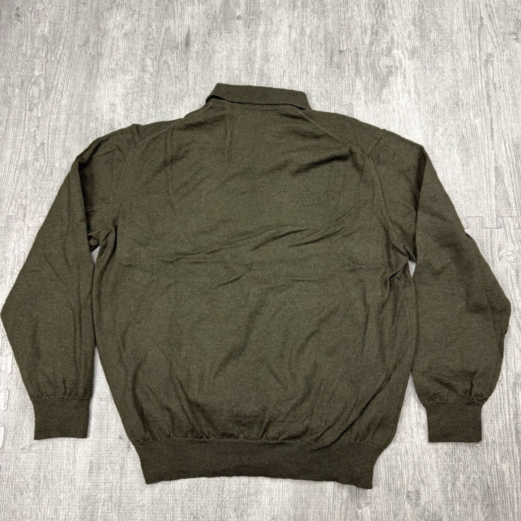 Vintage VINTAGE DALMINE ITALY MENS POLO SHIRT COLLARED KNIT PULLOVER SWEATER Green 2XL/56 Mens Size US XXL / EU 58 / 5 - 6 Thumbnail