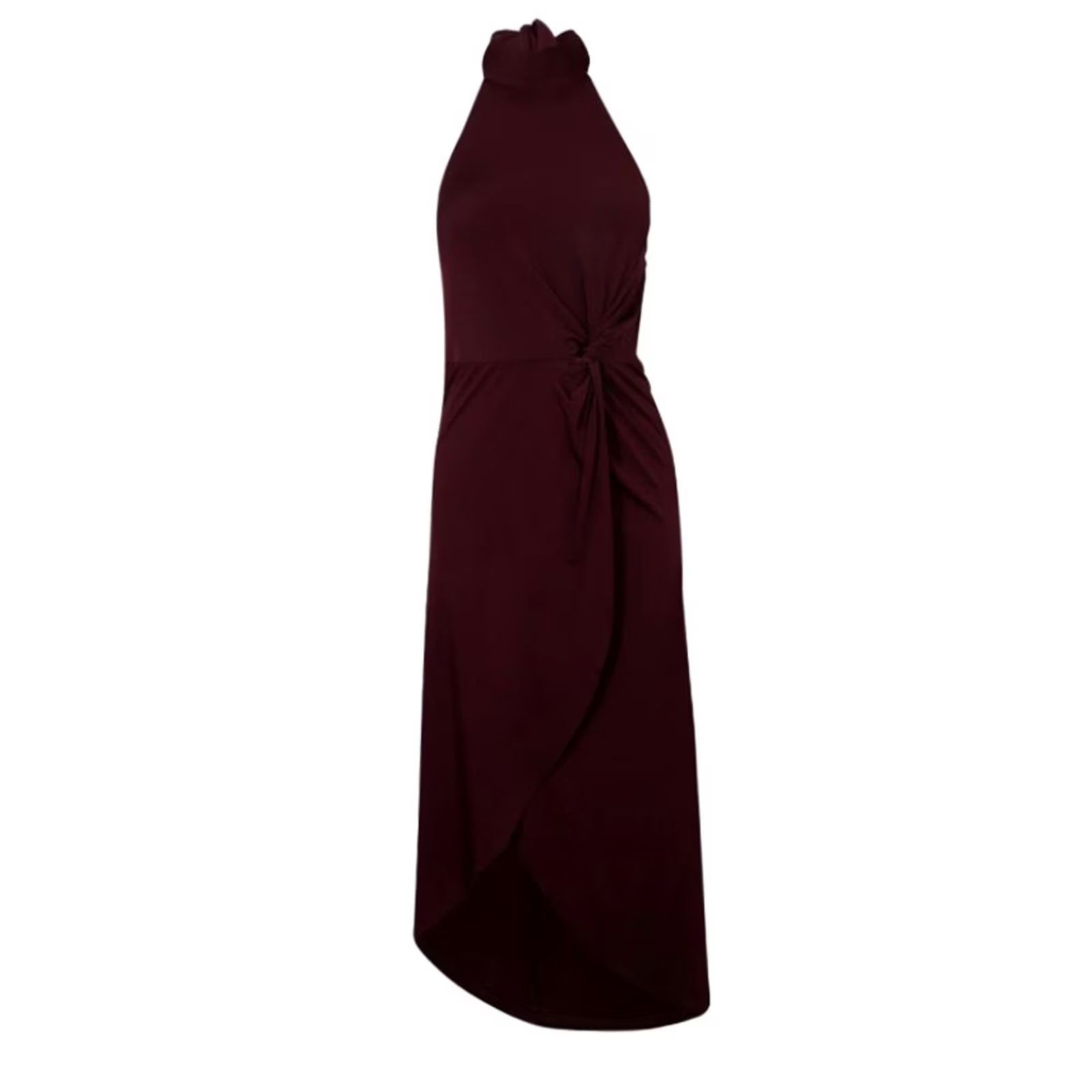Ted Baker Ted Baker Womens Dress Halter Neck Knee Length Red 6 UK Betyel Dress Front Slit Size M / US 6-8 / IT 42-44 - 4 Thumbnail