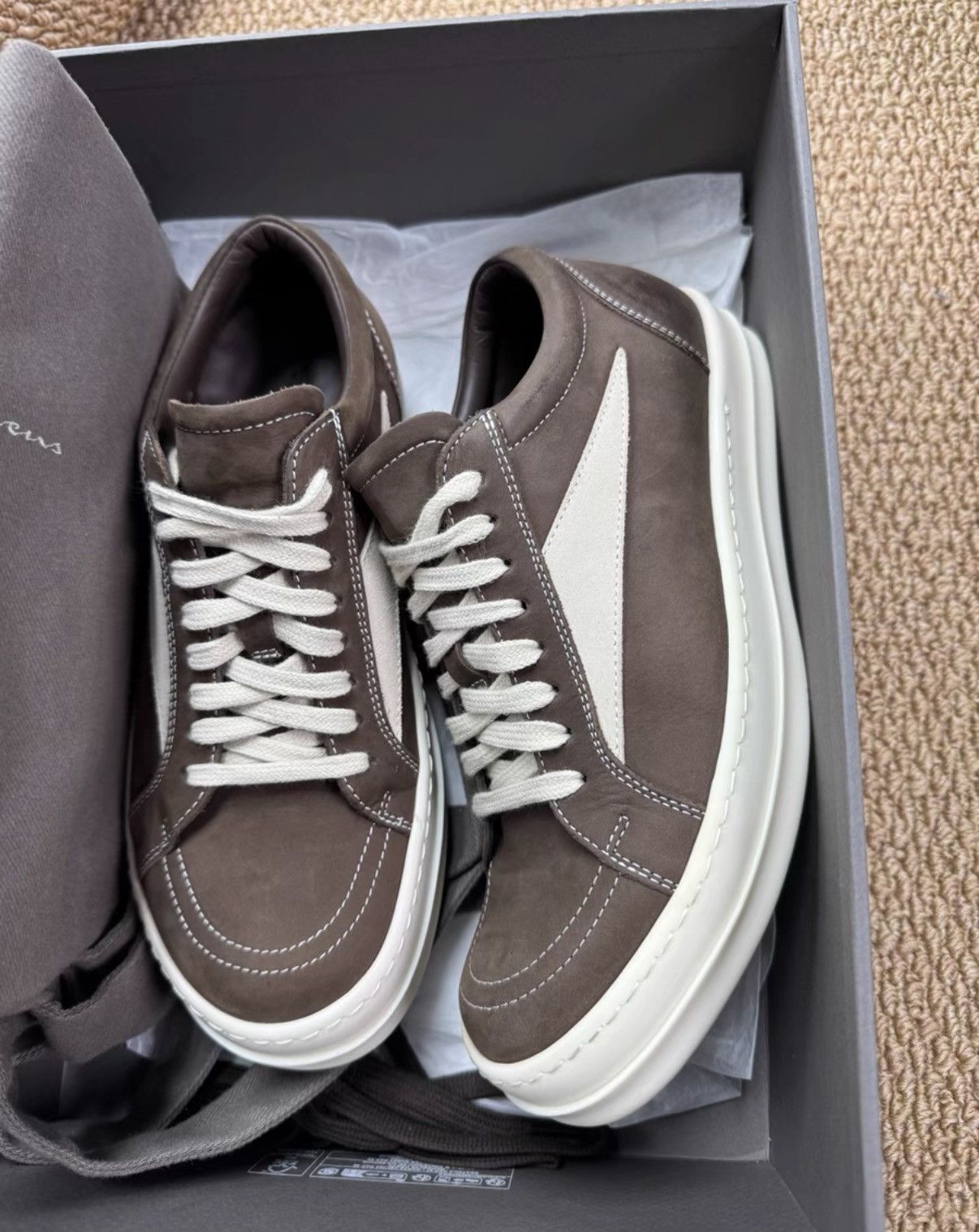 Rick Owens Rick Owens RO Main Line Full Leather Vans Style K37 Size US 6.5 / EU 39-40 - 1 Thumbnail