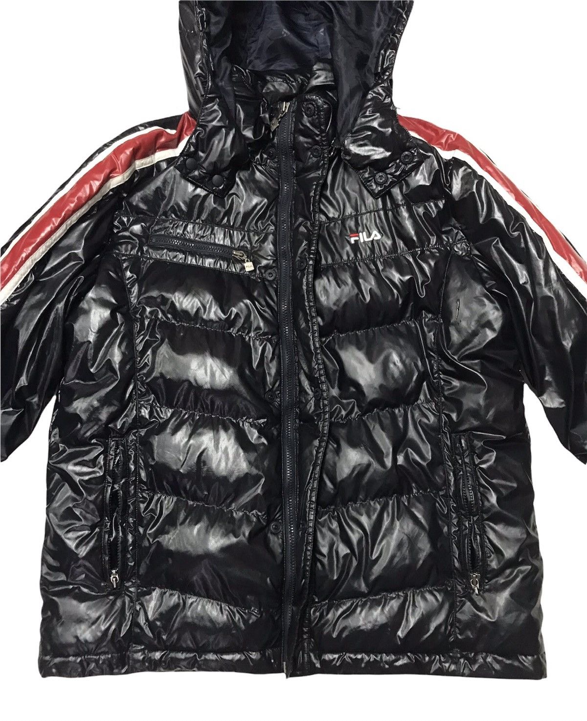 Fila STEAL💥VTG Fila D Italia Down Puffer Shiny Jacket Unisex Size US M / EU 48-50 / 2 - 6 Thumbnail