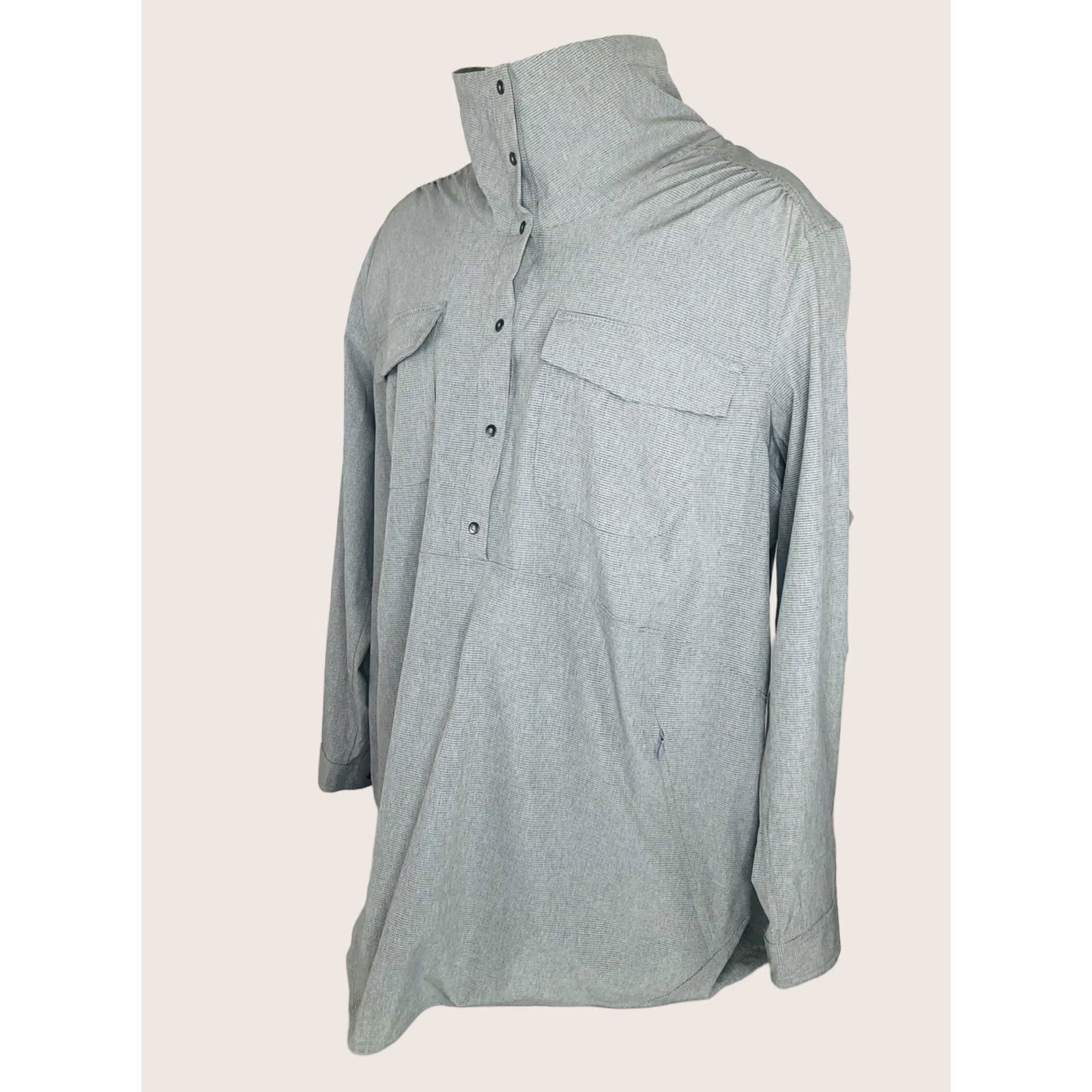Duluth Trading Company DULUTH TRADING CO Womens Jacket 1X Snap SURVIVOR TUNIC Gray Outdoor Vented Jacket Women XS? 1X Size XL / US 12-14 / IT 48-50 - 1 Thumbnail