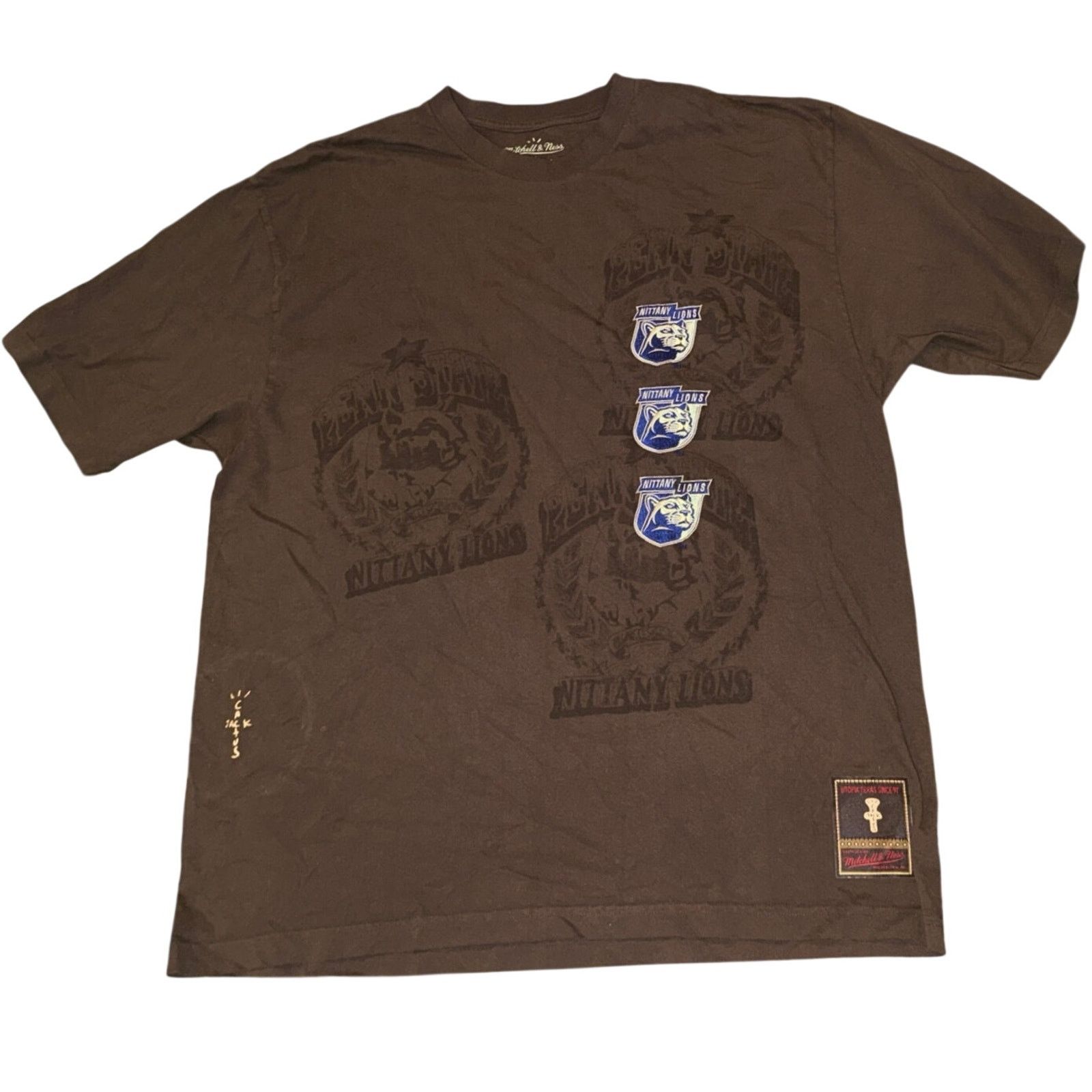 Mitchell & Ness Travis Scott x Mitchell Ness Penn State Nittany Lions Tee Size US XXL / EU 58 / 5 - 3 Thumbnail