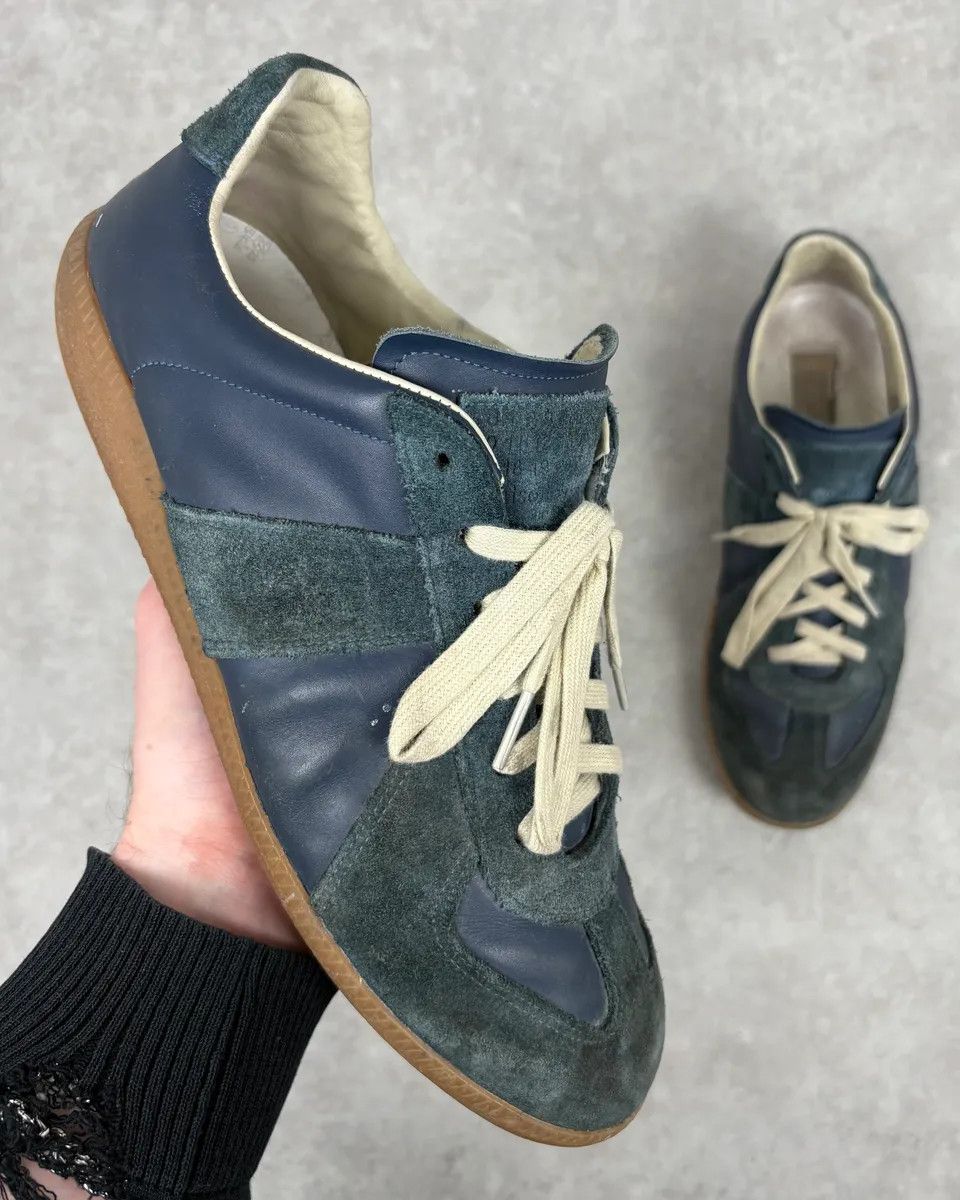 Maison Margiela Martin Margiela Blue Replica Suede Leather Shoes Size US 9 / EU 42 - 1 Thumbnail