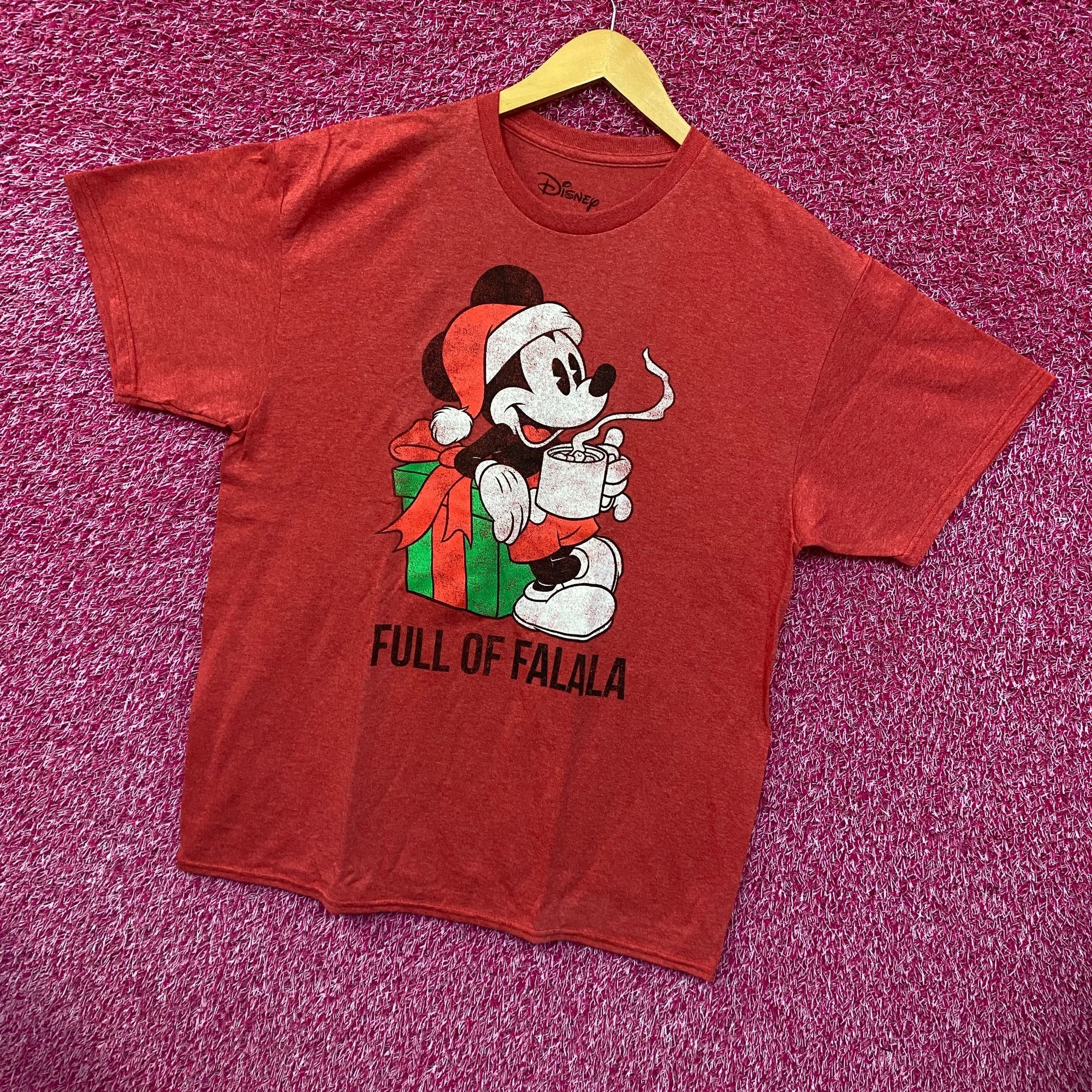 Disney Santa Mickey Mouse Full of Falala Christmas Disney Tee L Size US L / EU 52-54 / 3 - 3 Thumbnail