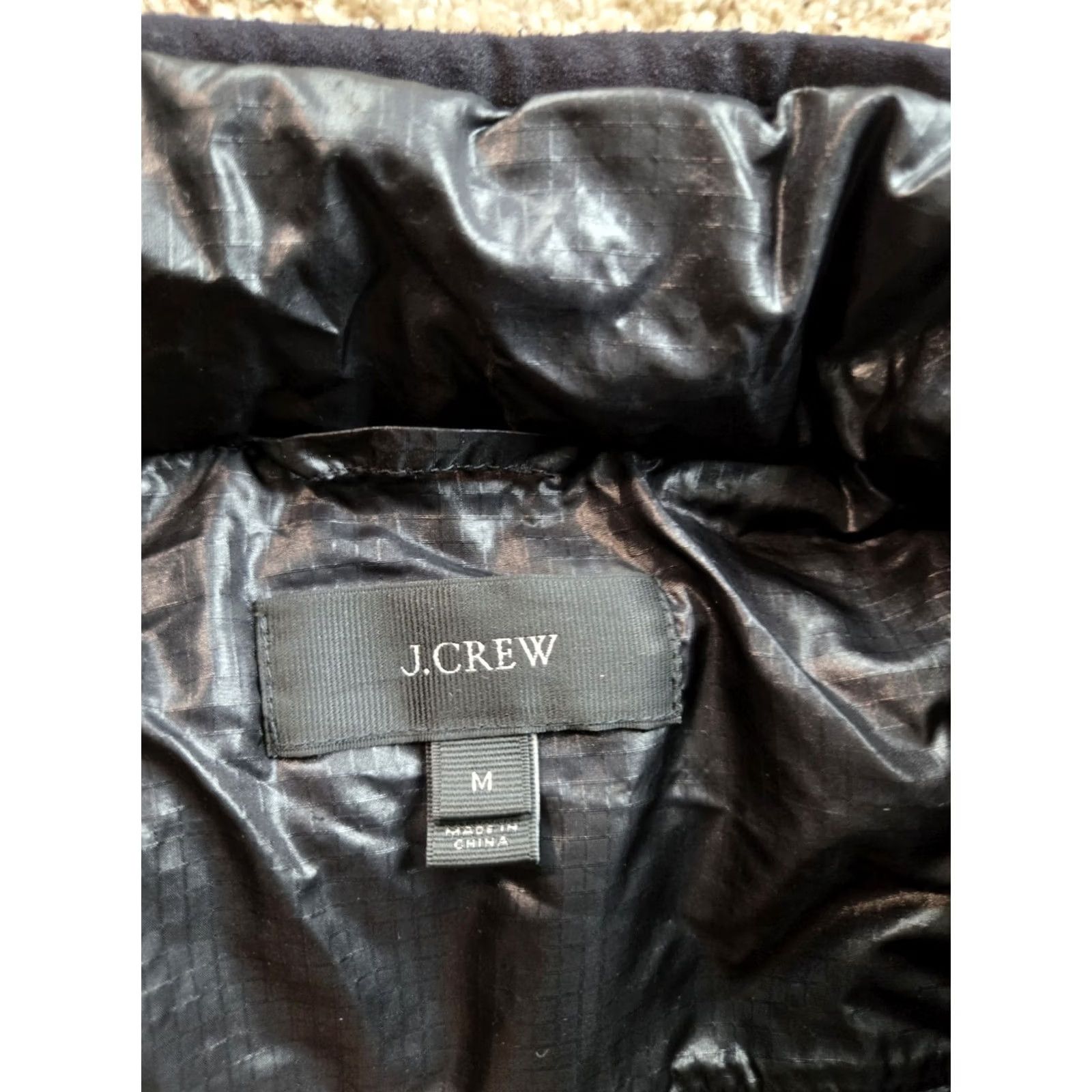 J.Crew J.CREW Puffer Jacket Mens Medium Black Down Nylon Full Zip Hoodie Pockets J.CREW Puffer Jacket Mens Medium Black Down Nylon Full Zip Hoodie Pockets Size US M / EU 48-50 / 2 - 5 Thumbnail