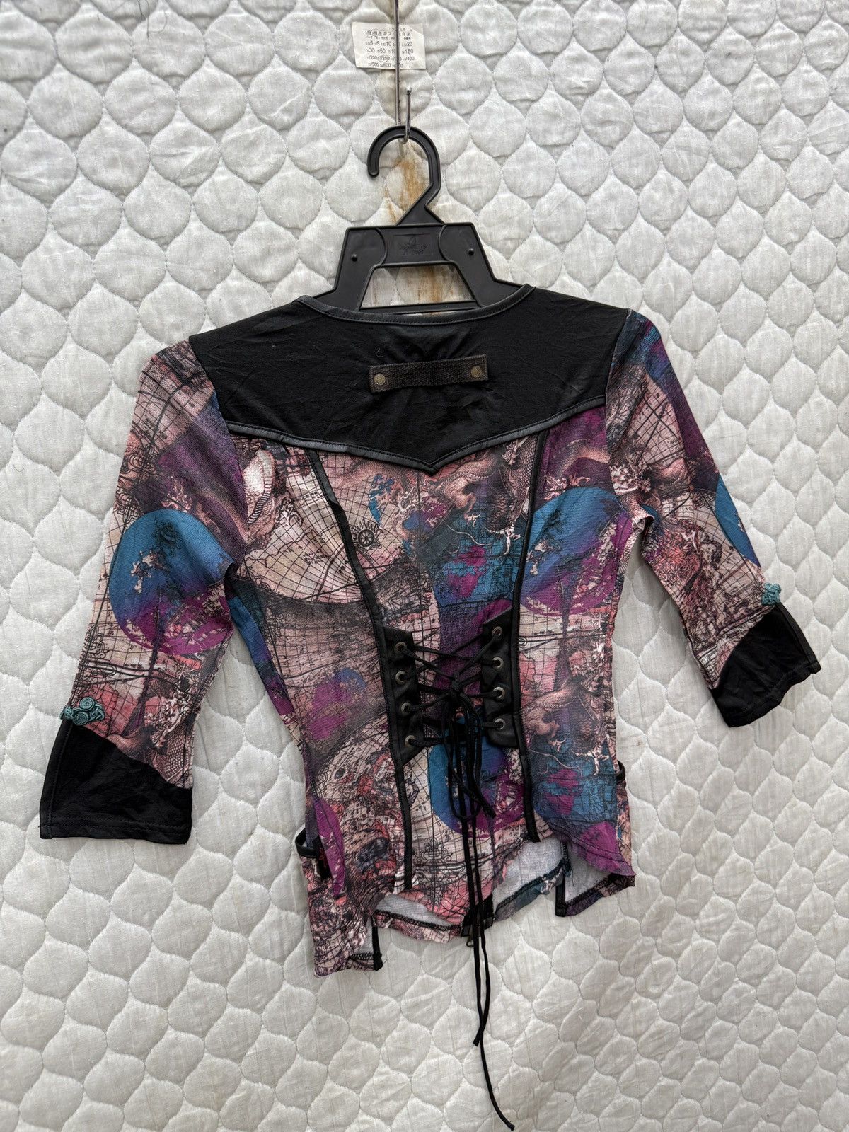14th Addiction 🔥🔥🔥ARCHIVE OZZ CROCE ZIP UP GOTHIC BLOUSE Size S / US 4 / IT 40 - 6 Thumbnail