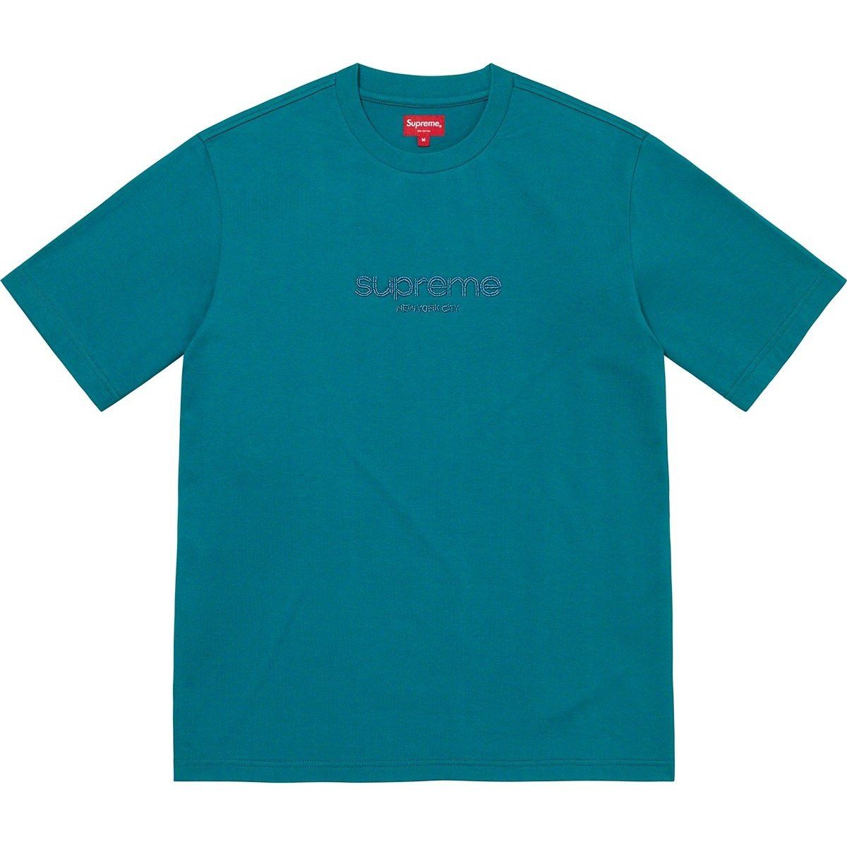 Supreme Supreme Beaded T shirt blue S/S 22 Size US M / EU 48-50 / 2 - 2 Thumbnail