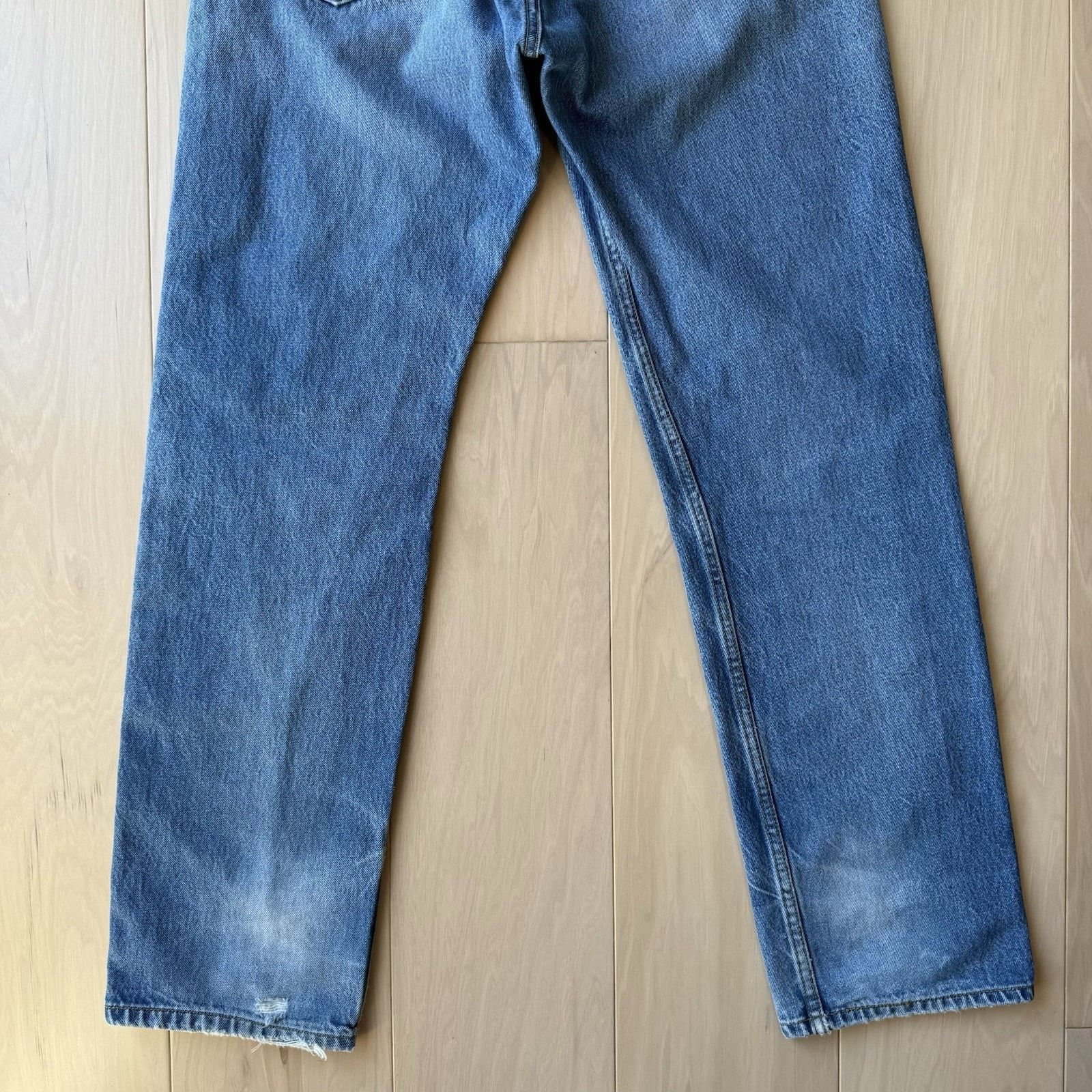 Levi's × Vintage Vintage Levis 501 Jeans 34 Blue Straight Leg Denim Workwear Size US 34 / EU 50 - 8 Thumbnail