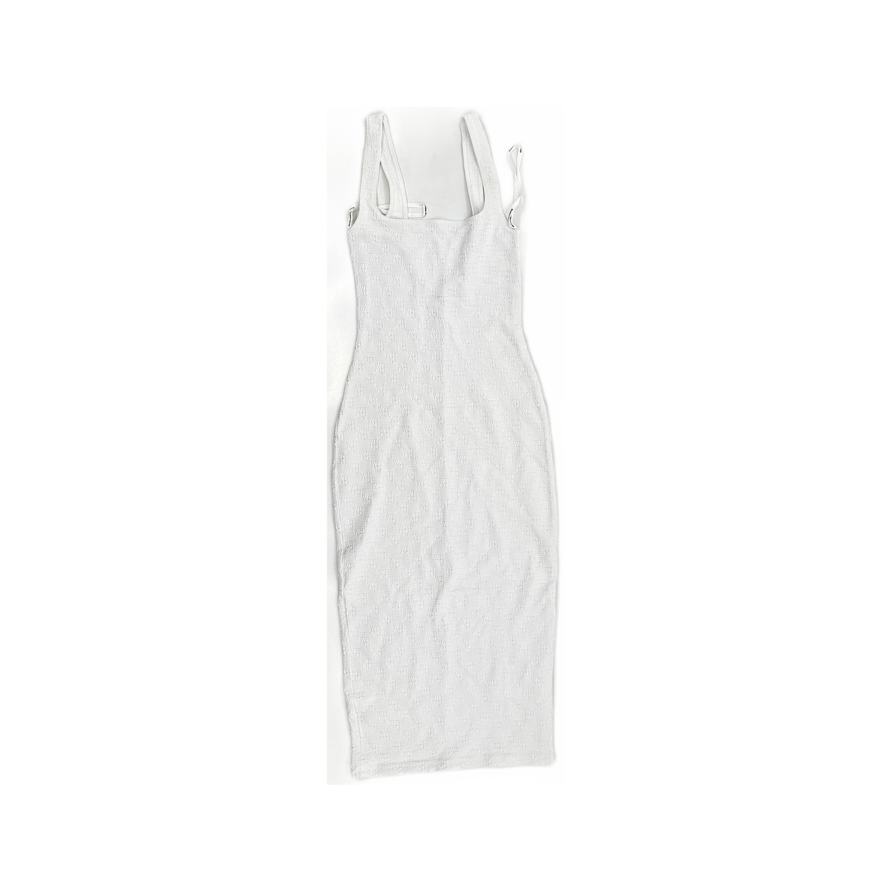 Alexander Wang Alexander Wang Logo Embossed Mini Dress White XS Size XS / US 0-2 / IT 36-38 - 1 Thumbnail