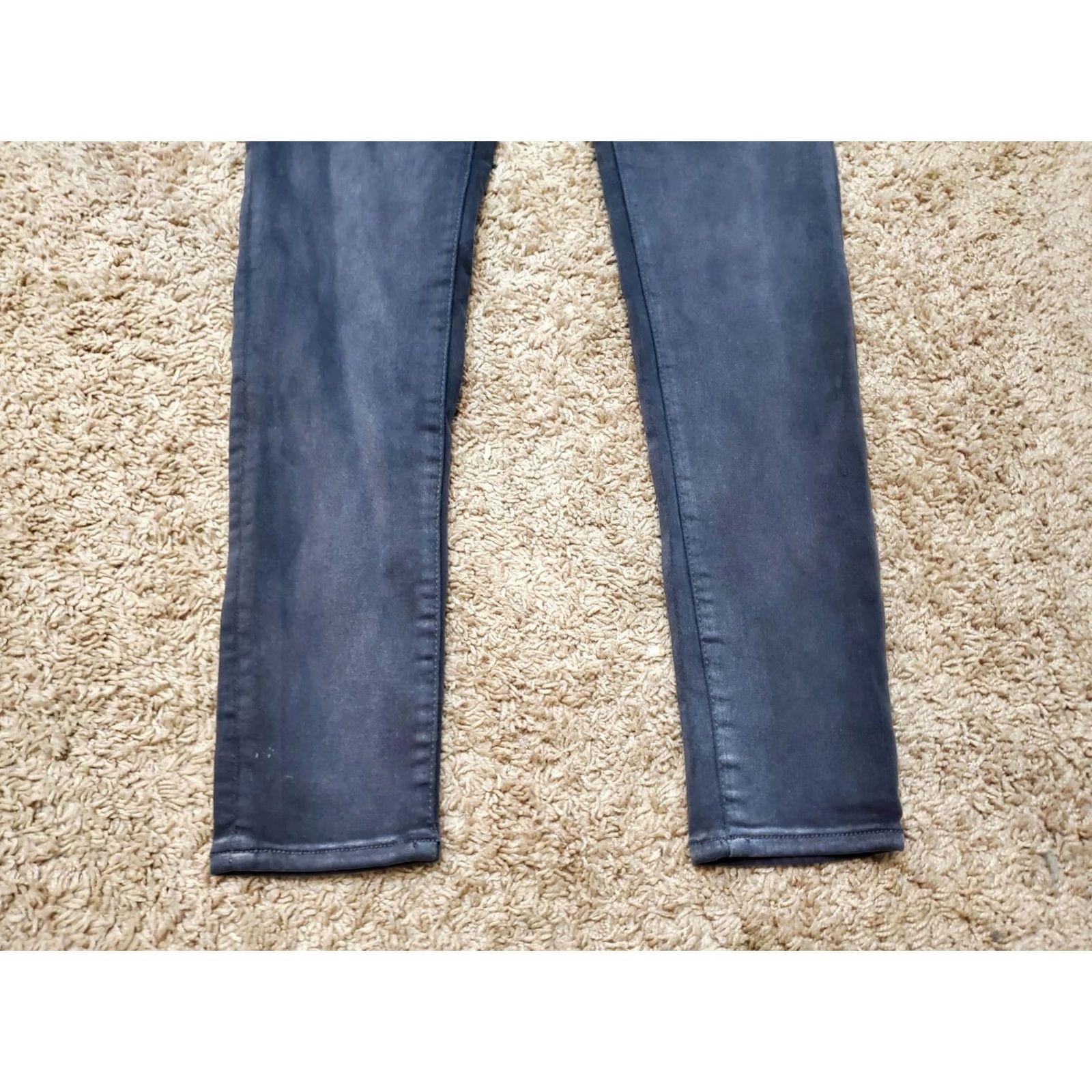 American Eagle Outfitters VINTAGE American Eagle Womens Jeans Size 2 Mid Rise Jegging Distressed Black Denim Size 26" / US 2 / IT 38 - 5 Thumbnail