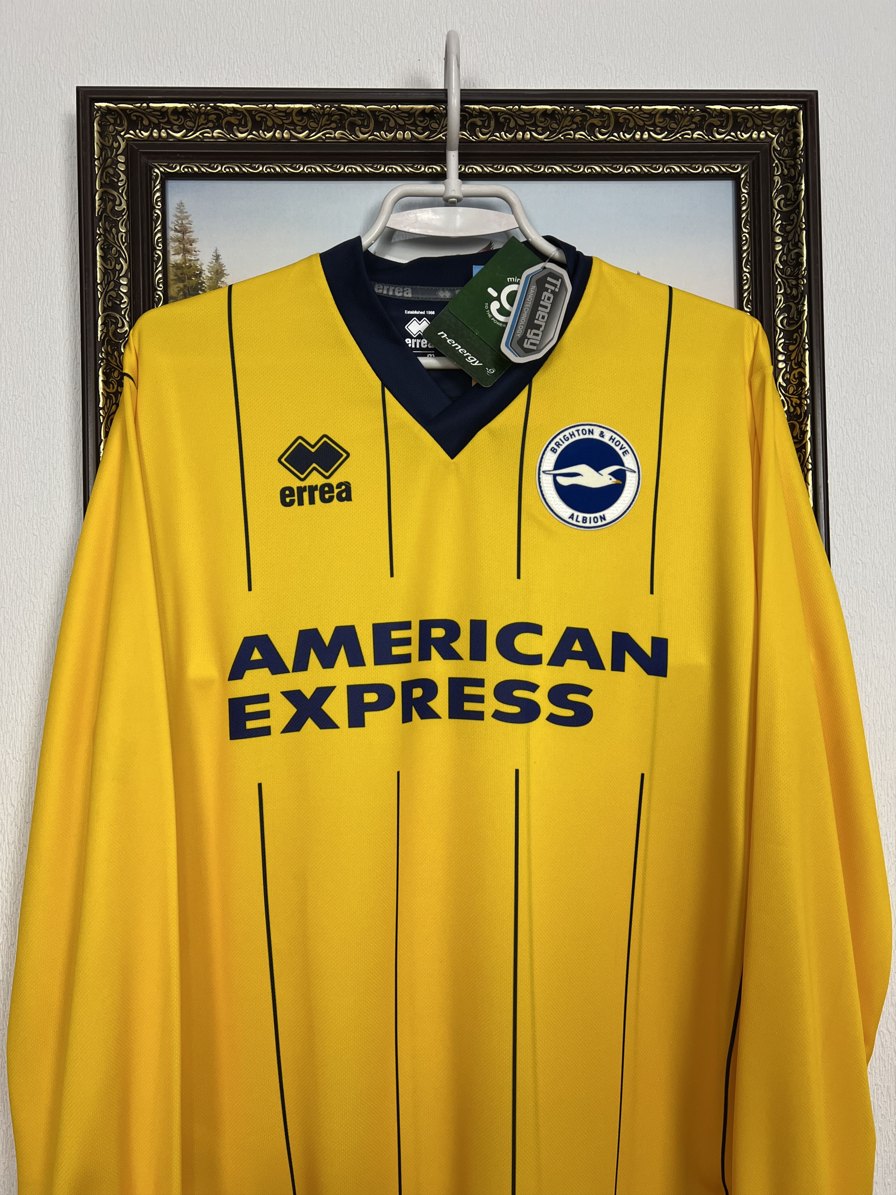 Errea Brighton & Hove Albion football shirt Long Sleeve Jersey Size US M / EU 48-50 / 2 - 2 Thumbnail
