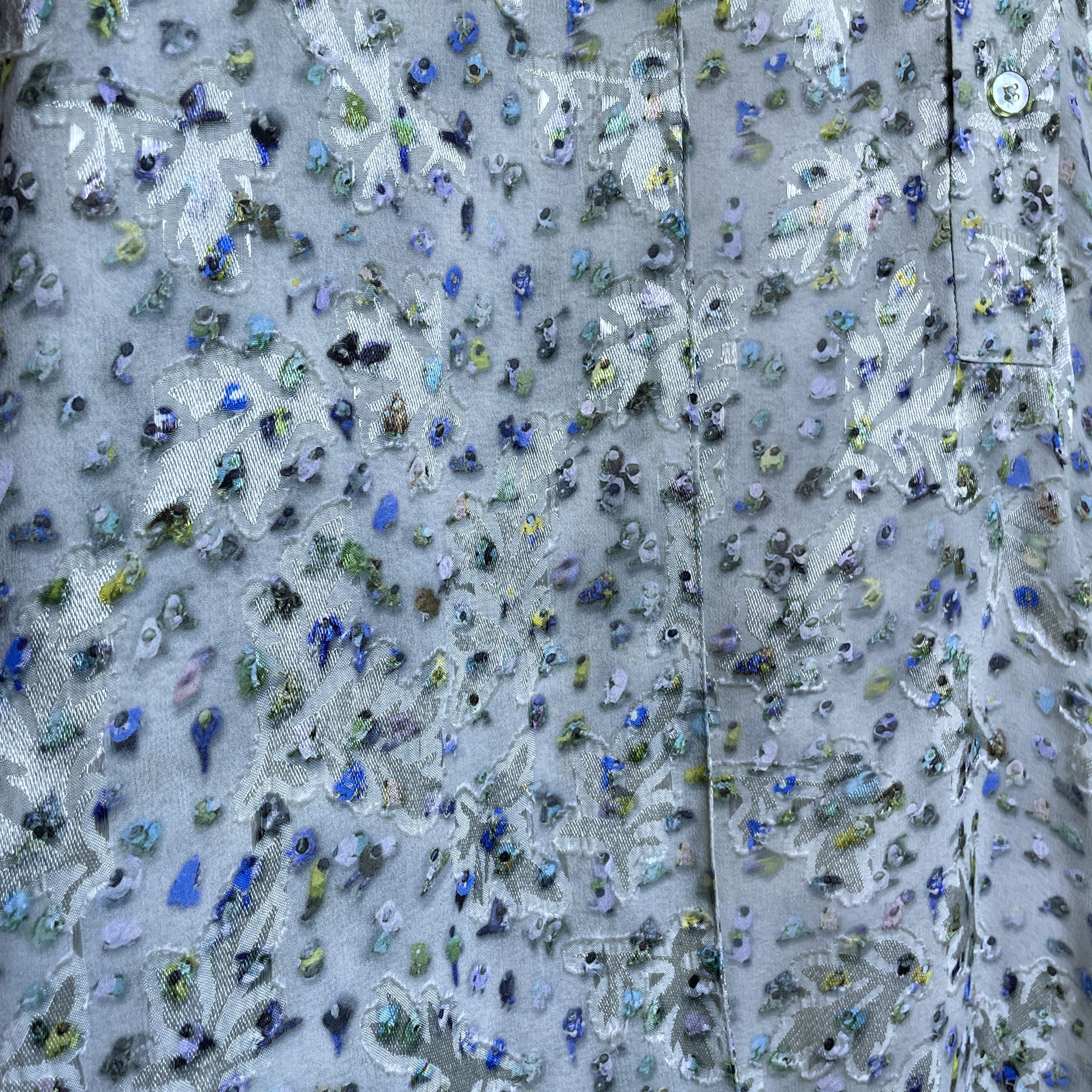 Acne Studios Acne Studios Crowd-Print Floral Scarf Neck VIscose Dress Size XS / US 0-2 / IT 36-38 - 12 Thumbnail