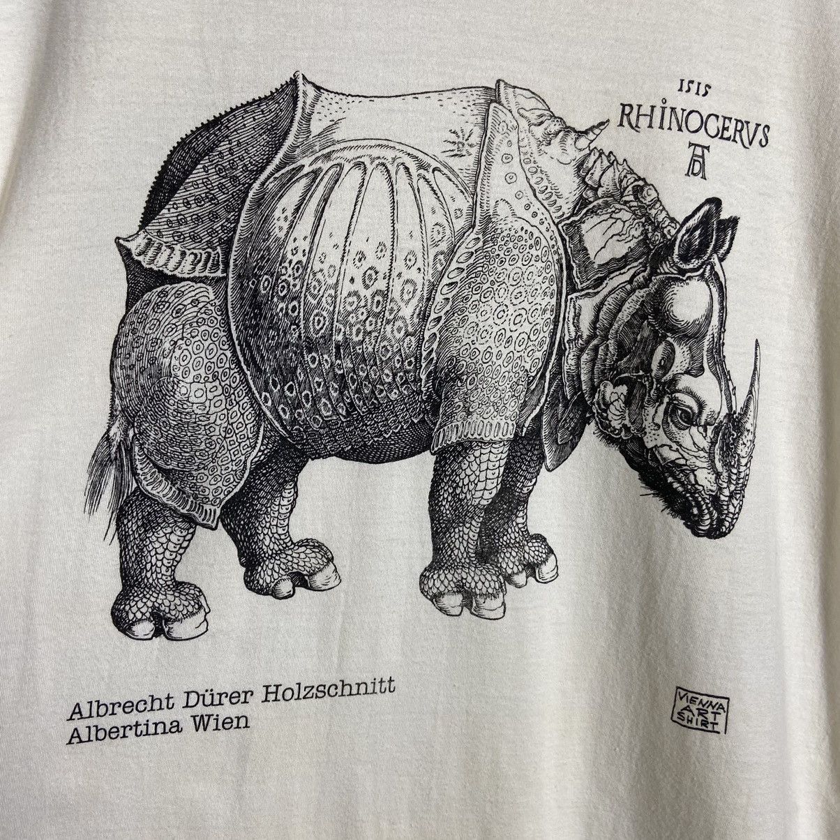 Vintage Vintage 90s Rhinoceros Vienna Art T-Shirt Size US XL / EU 56 / 4 - 3 Thumbnail