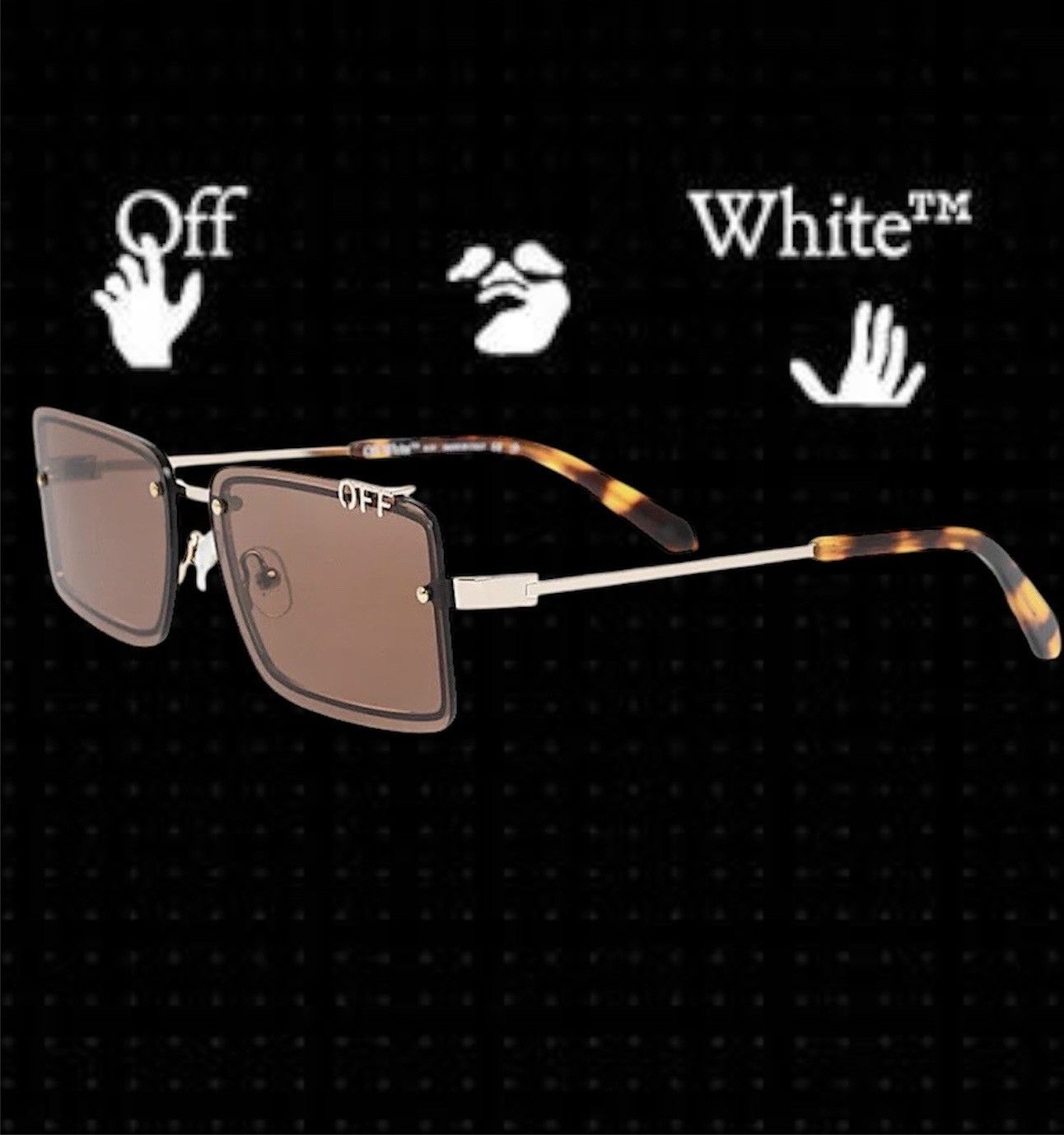 Off-White OFF-WHITE Full Lense Sunglasses TAMPA with Logo Detail Size ONE SIZE - 1 Thumbnail