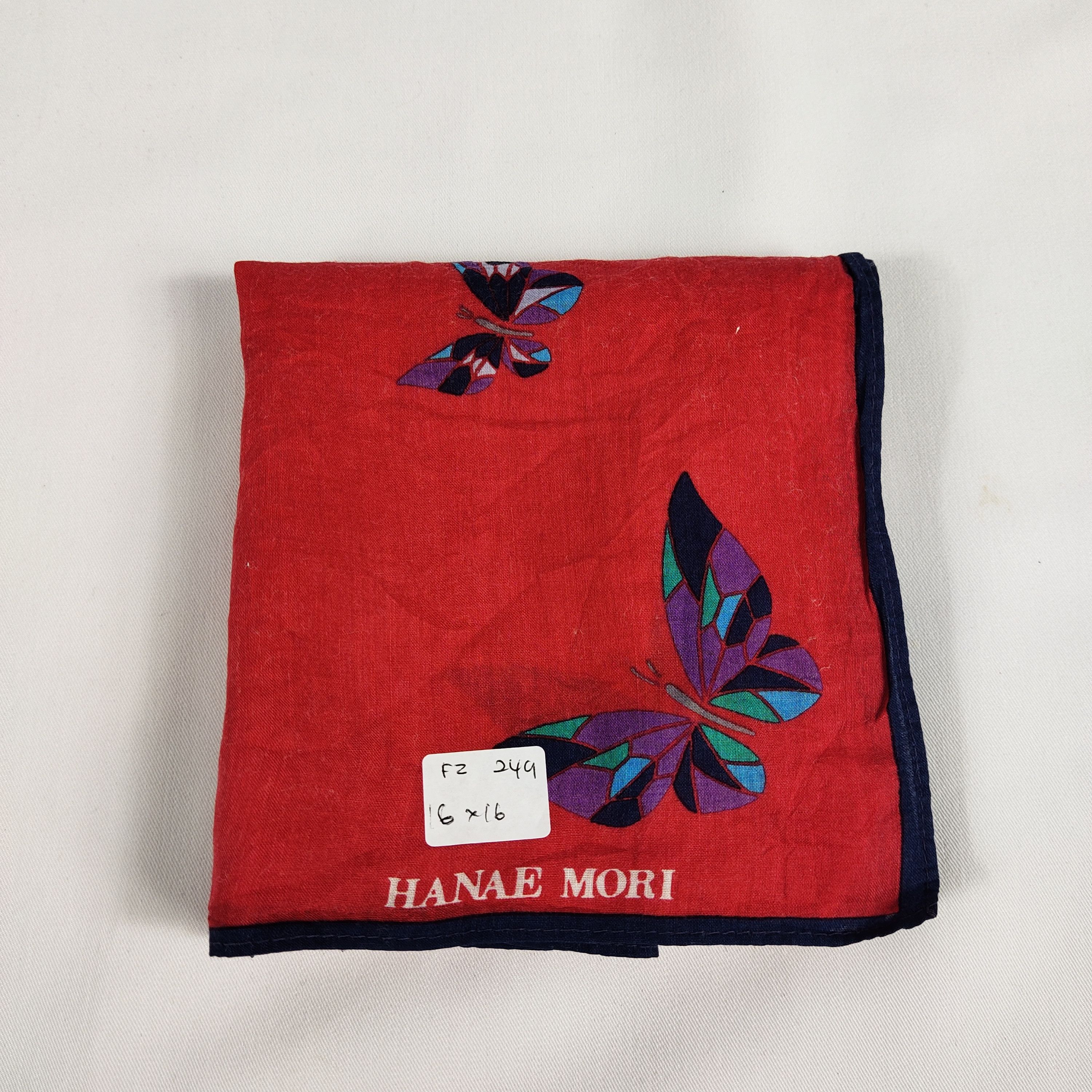 Hanae Mori × Vintage Hanae Mori Handkerchief / Neckerchief / Bandana FZ249 Size ONE SIZE - 2 Thumbnail