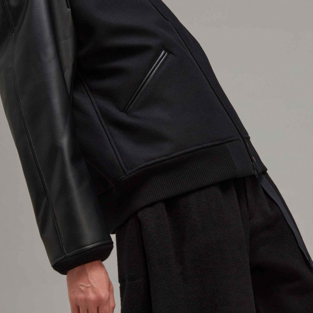 Yohji Yamamoto Y-3 CLASSIC VARSITY JACKET - BLACK Size US L / EU 52-54 / 3 - 5 Thumbnail