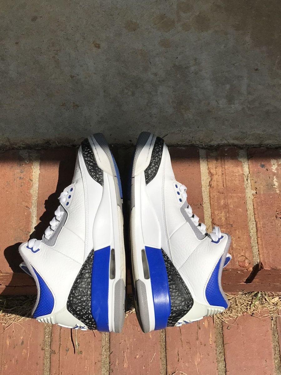 Jordan Brand Air Jordan Retro 3 Racer Blue Size 8.5 Size US 8.5 / EU 41-42 - 5 Thumbnail