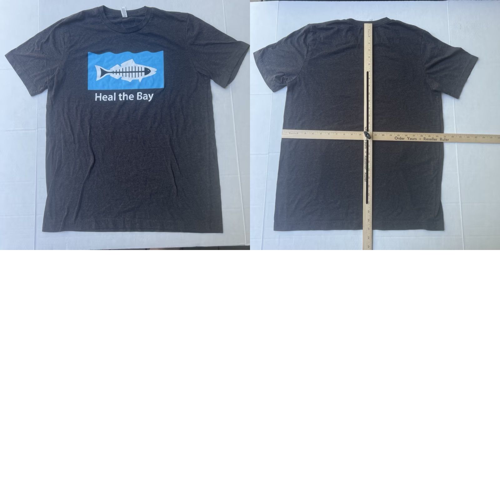 Logo 7 VINTAGE Santa Monica Heal the Bay Radioactive Fish Shirt Men’s Large Surfer New Size US L / EU 52-54 / 3 - 8 Thumbnail
