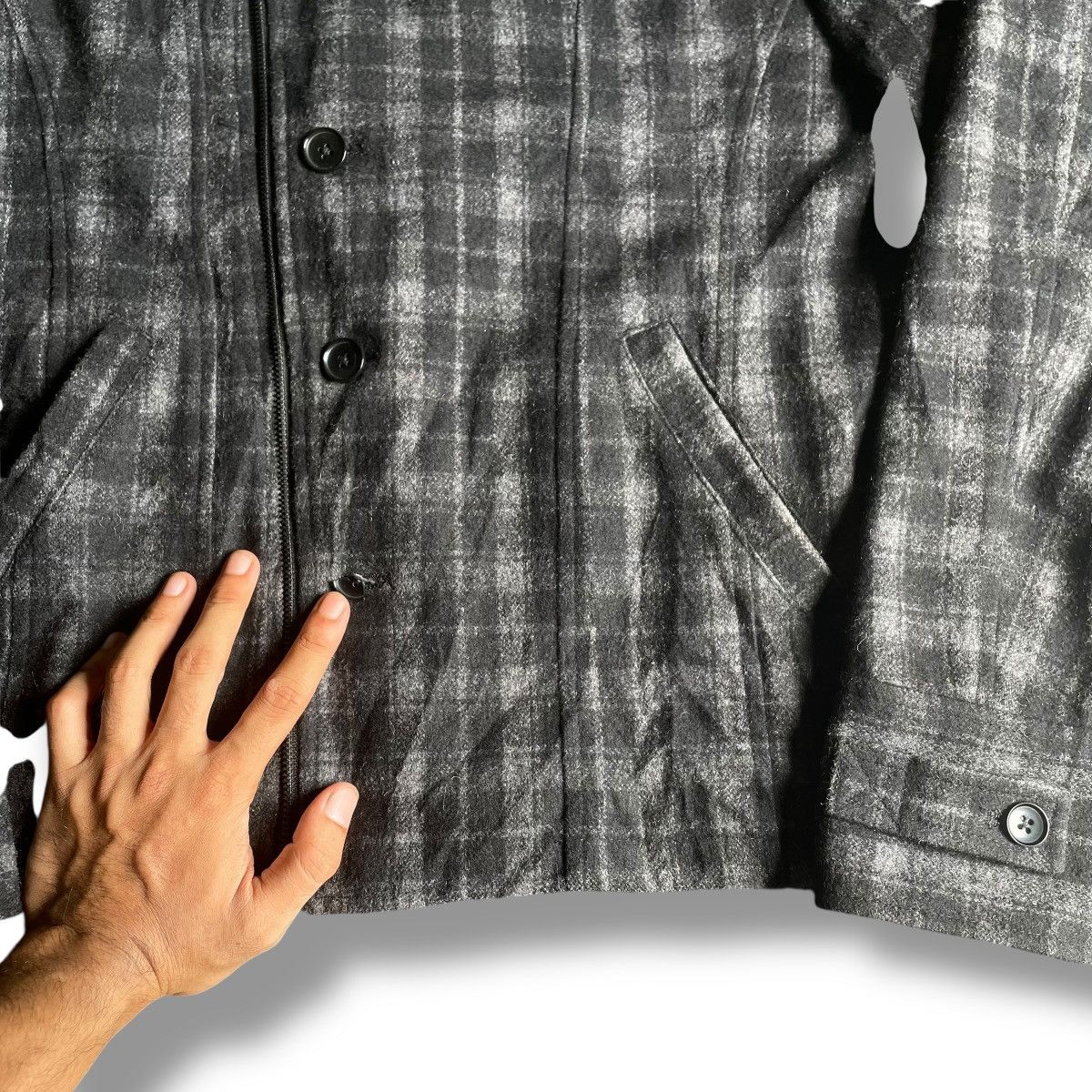 If Six Was Nine 🇯🇵 MALE AND CO PUNK AVANT GARDE WOOL JACKET Size US XL / EU 56 / 4 - 5 Thumbnail