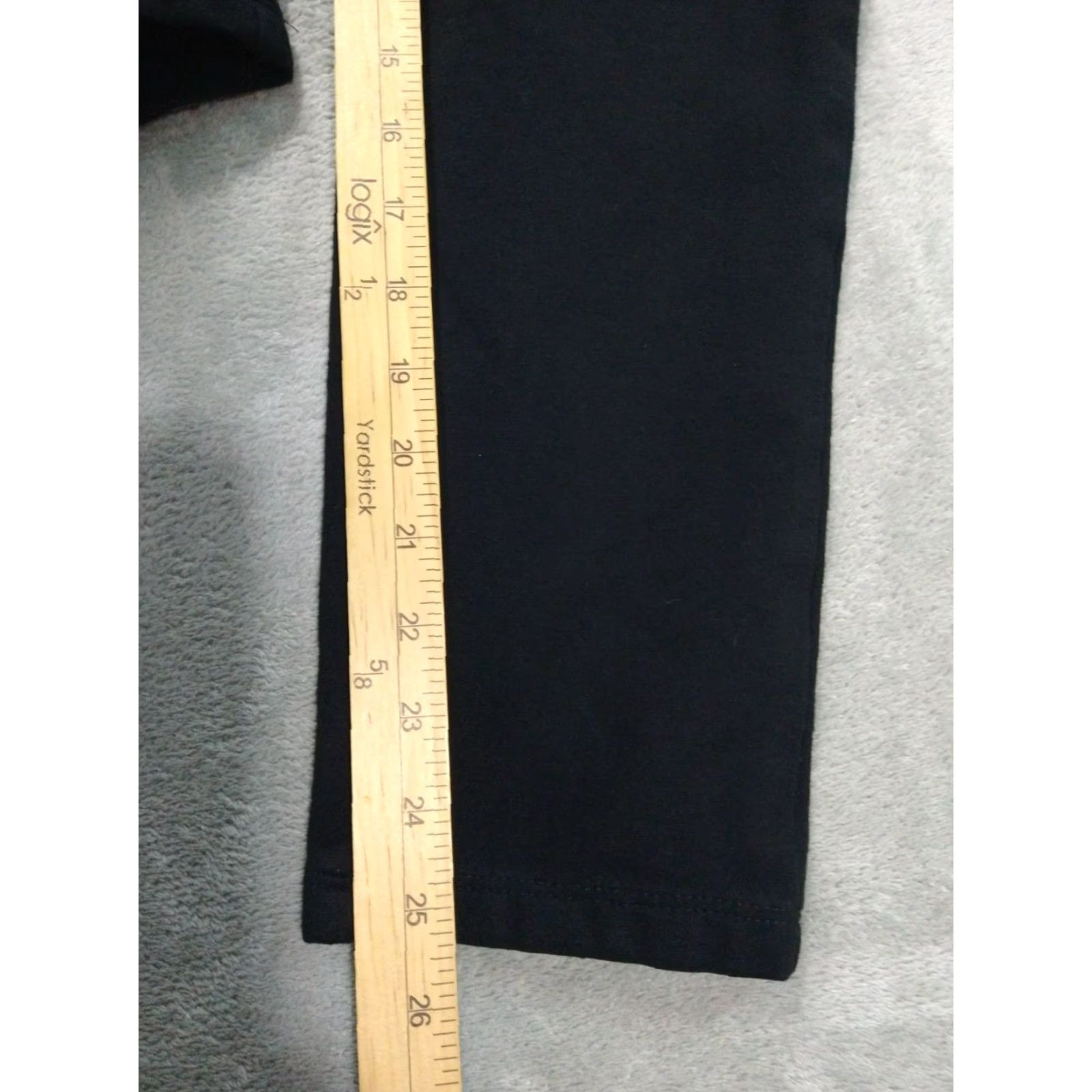 NYDJ NYDJ Leggings Womens 10P Black Denim Mid Rise Stretch Cropped 90s Modern Womens Size 32" / US 10 / IT 46 - 5 Thumbnail