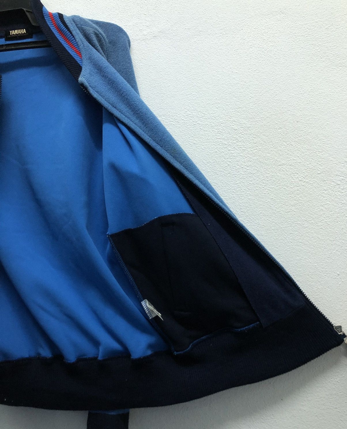 Yamaha Yamaha Sports Zip-Up Jacket Size L Blue Retro Bomber Style Size US L / EU 52-54 / 3 - 13 Thumbnail