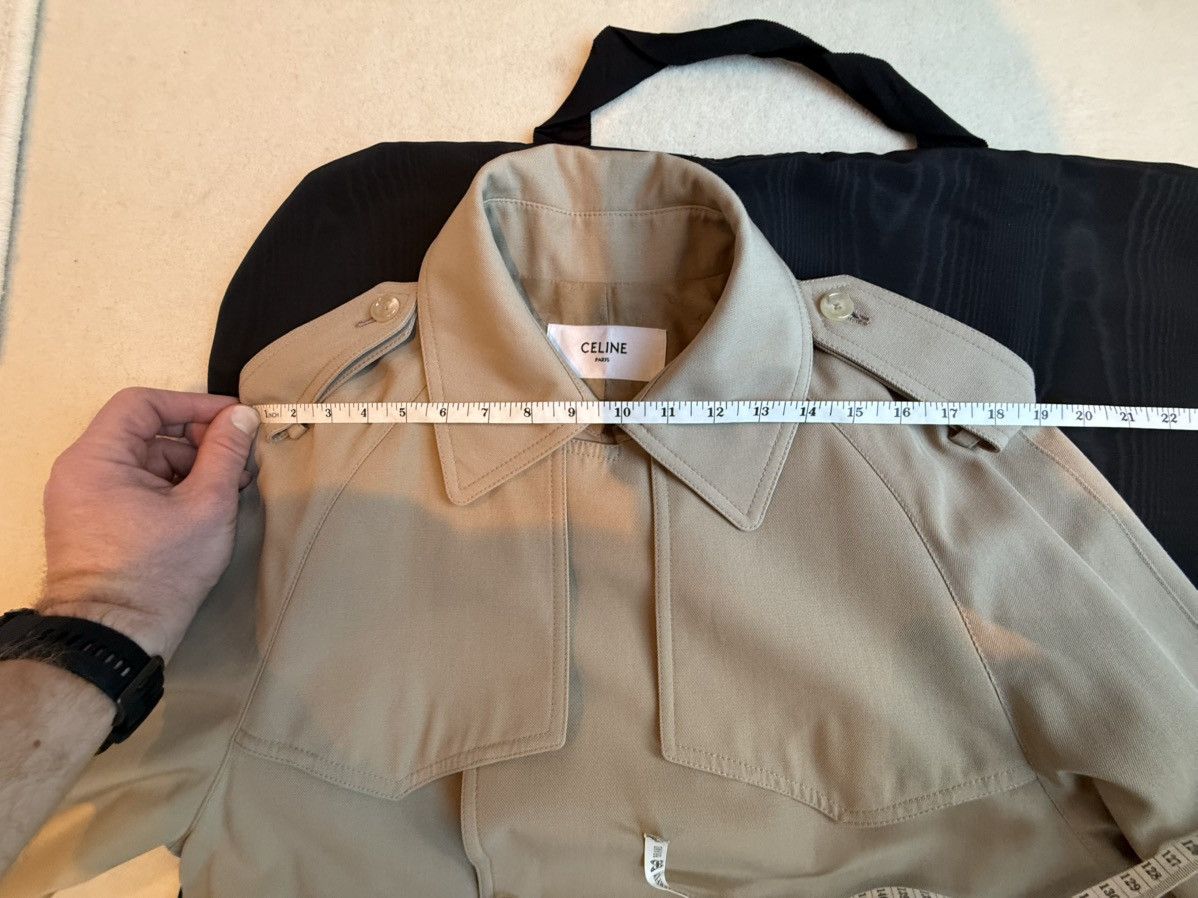 1 of 1 Celine Hedi Sample Trench Jacket silk lined M L Grail