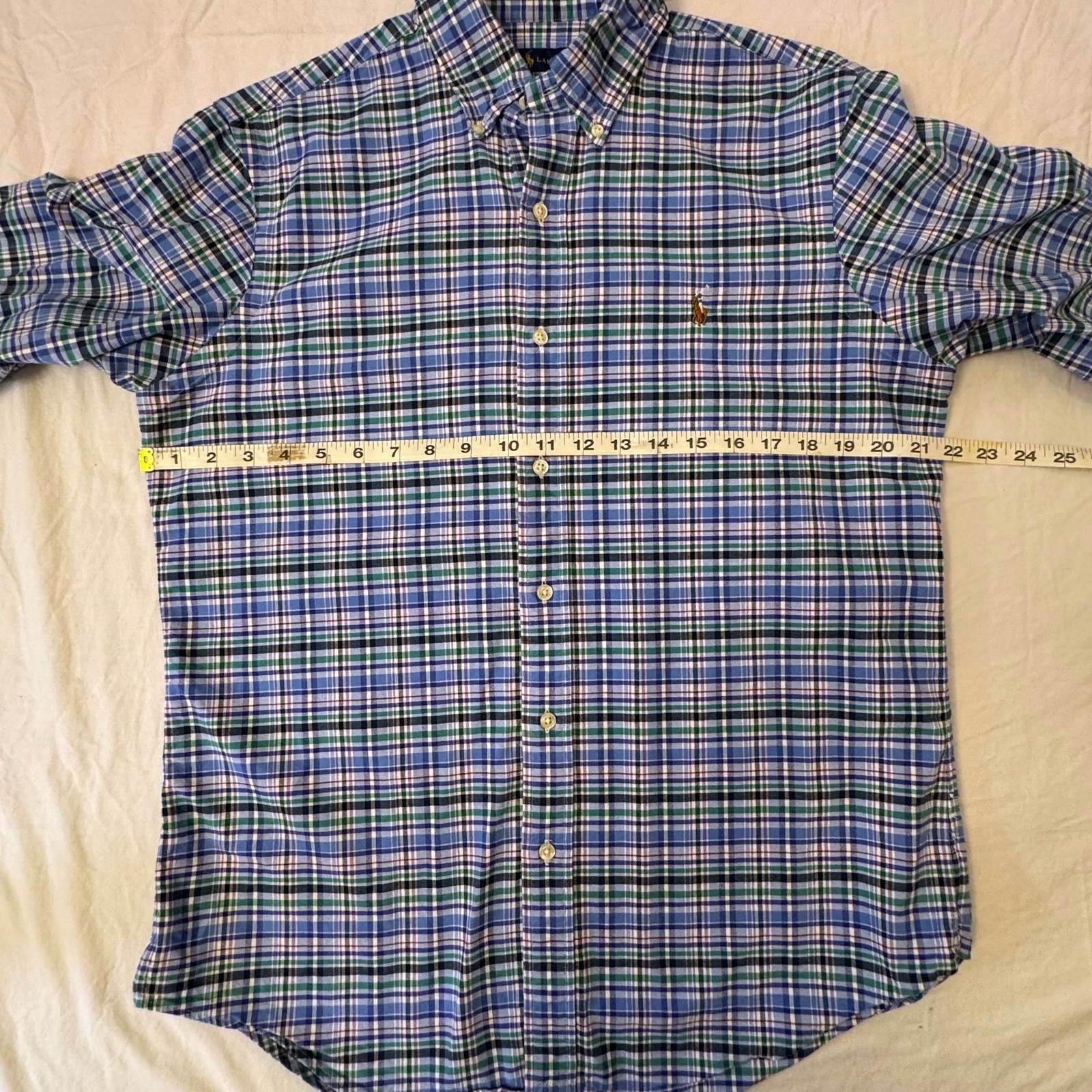Polo Ralph Lauren Polo Ralph Lauren Shirt Men's Medium Plaid Oxford Size US M / EU 48-50 / 2 - 5 Thumbnail