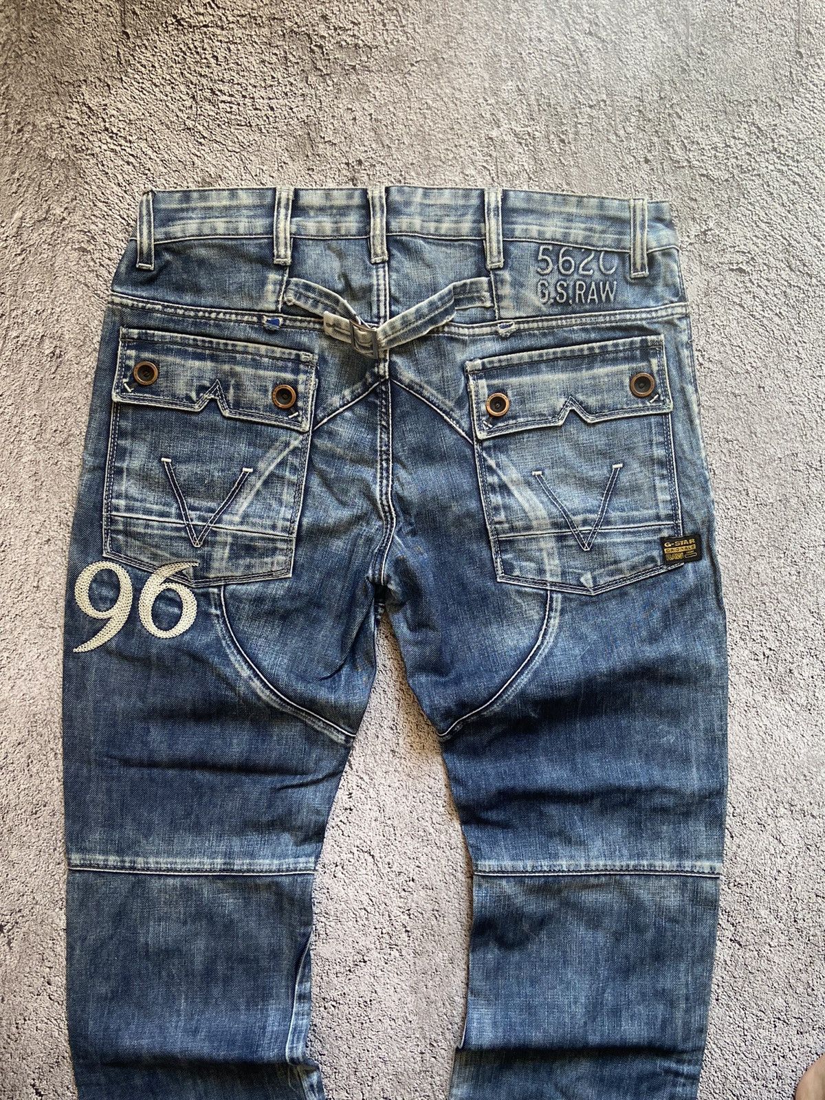 Japanese Brand × Vintage Crazy Vintage Washed Distressed Faded Denim Pants Size US 33 - 6 Thumbnail