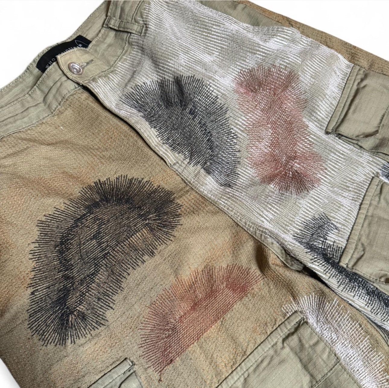 Who Decides War Who Decides War Embroidered Camouflage Baggy Cargo pants Size US 32 / EU 48 - 3 Thumbnail