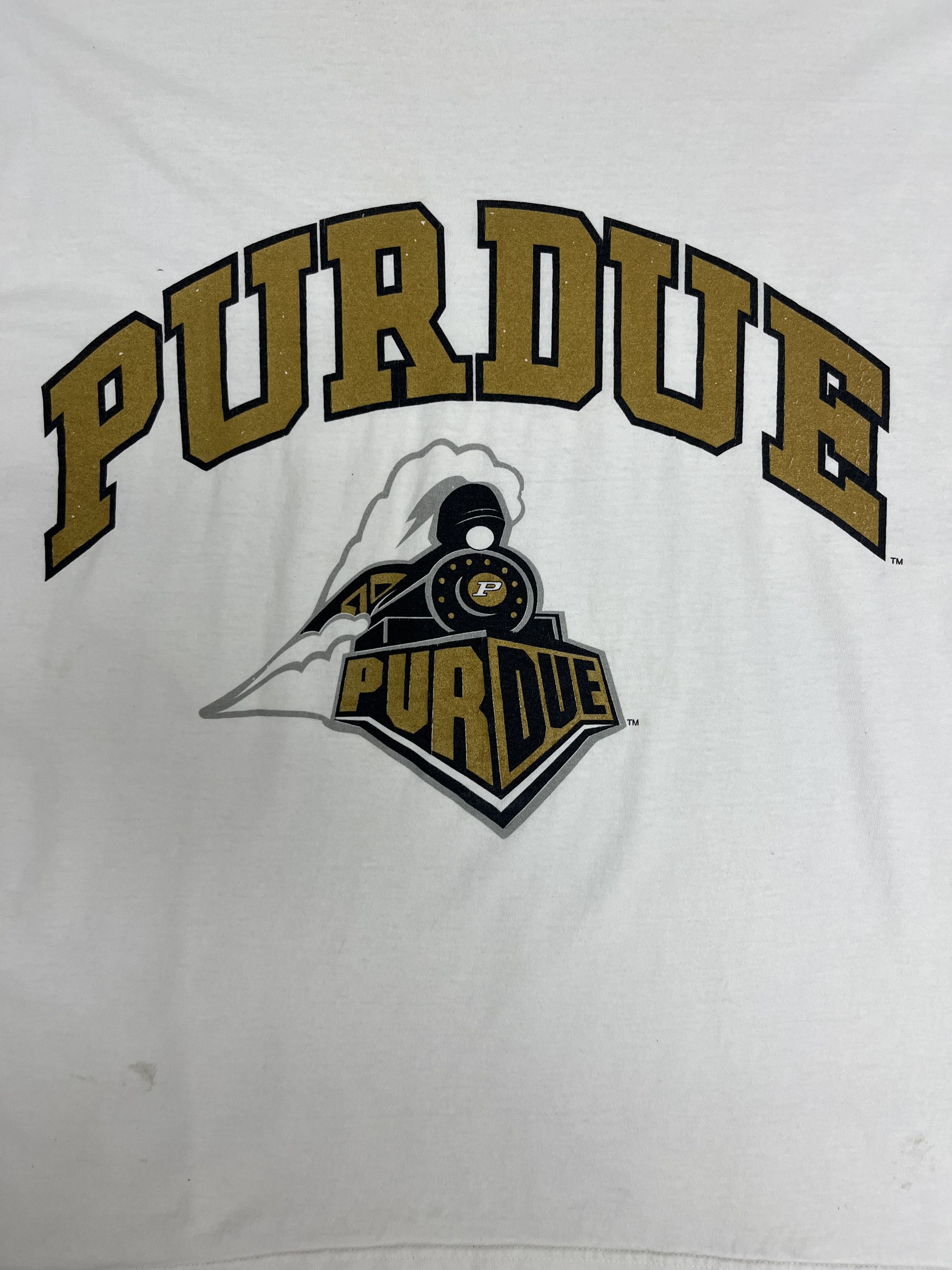 Vintage Purdue Boilermakers Vintage White T-Shirt Tee Size US XL / EU 56 / 4 - 2 Thumbnail