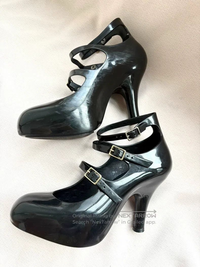 Vivienne Westwood Vivienne Westwood Black Mary Jane Jelly Heel High Heels Size US 8.5 / IT 38.5 - 2 Thumbnail