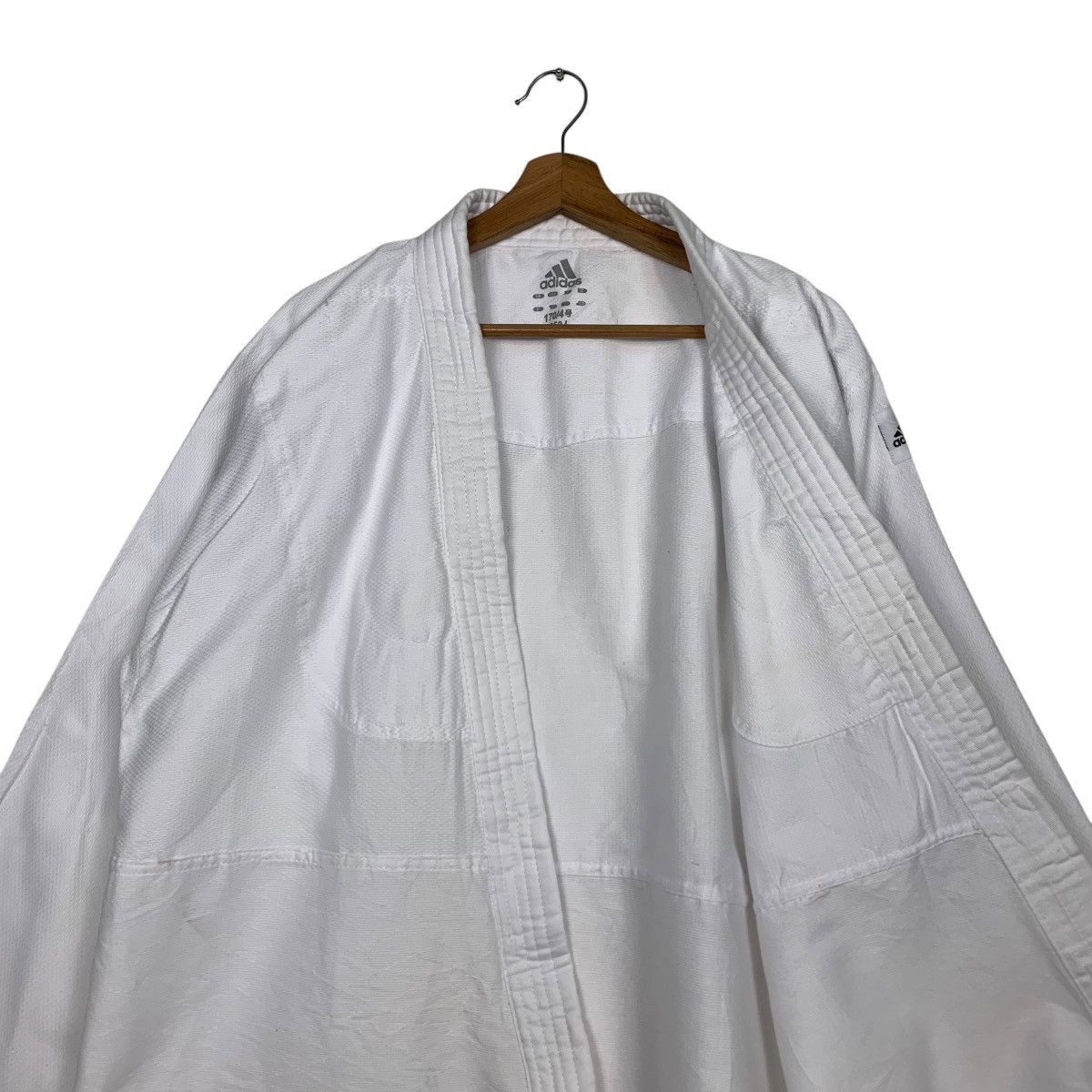 Adidas ADIDAS Three Stripe White Martial Arts Gi Jacket #2692-C120 Size US M / EU 48-50 / 2 - 10 Thumbnail