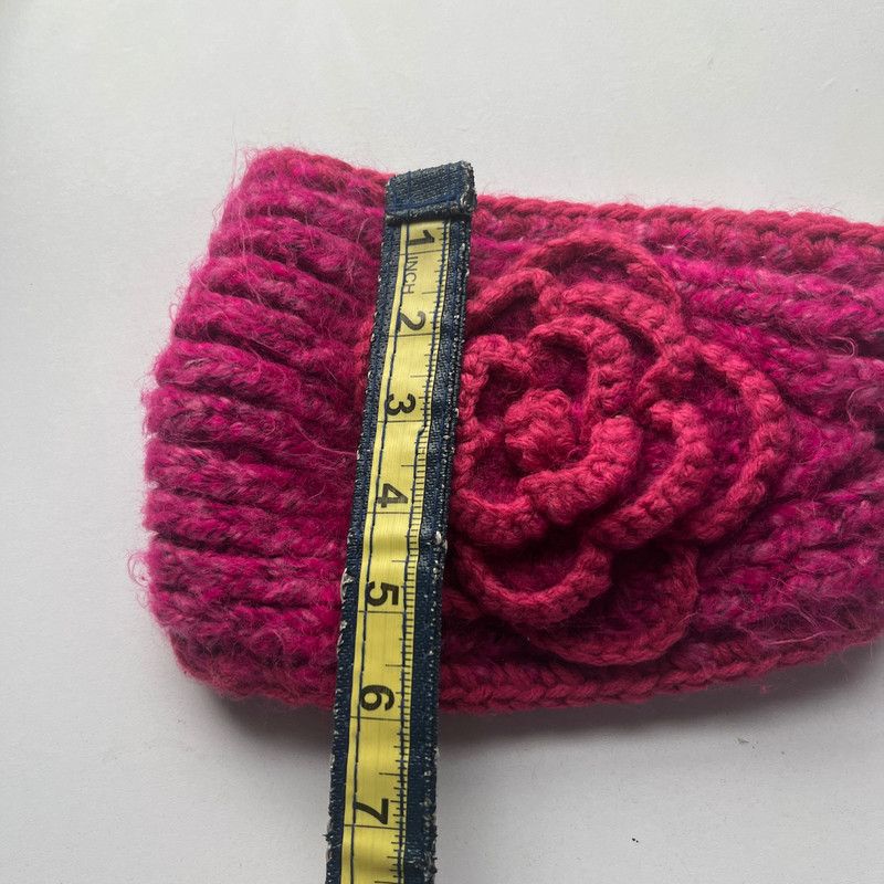 Unknown London Women's Vibrant Pink Knitted Winter Headband One Size Size ONE SIZE - 1 Thumbnail