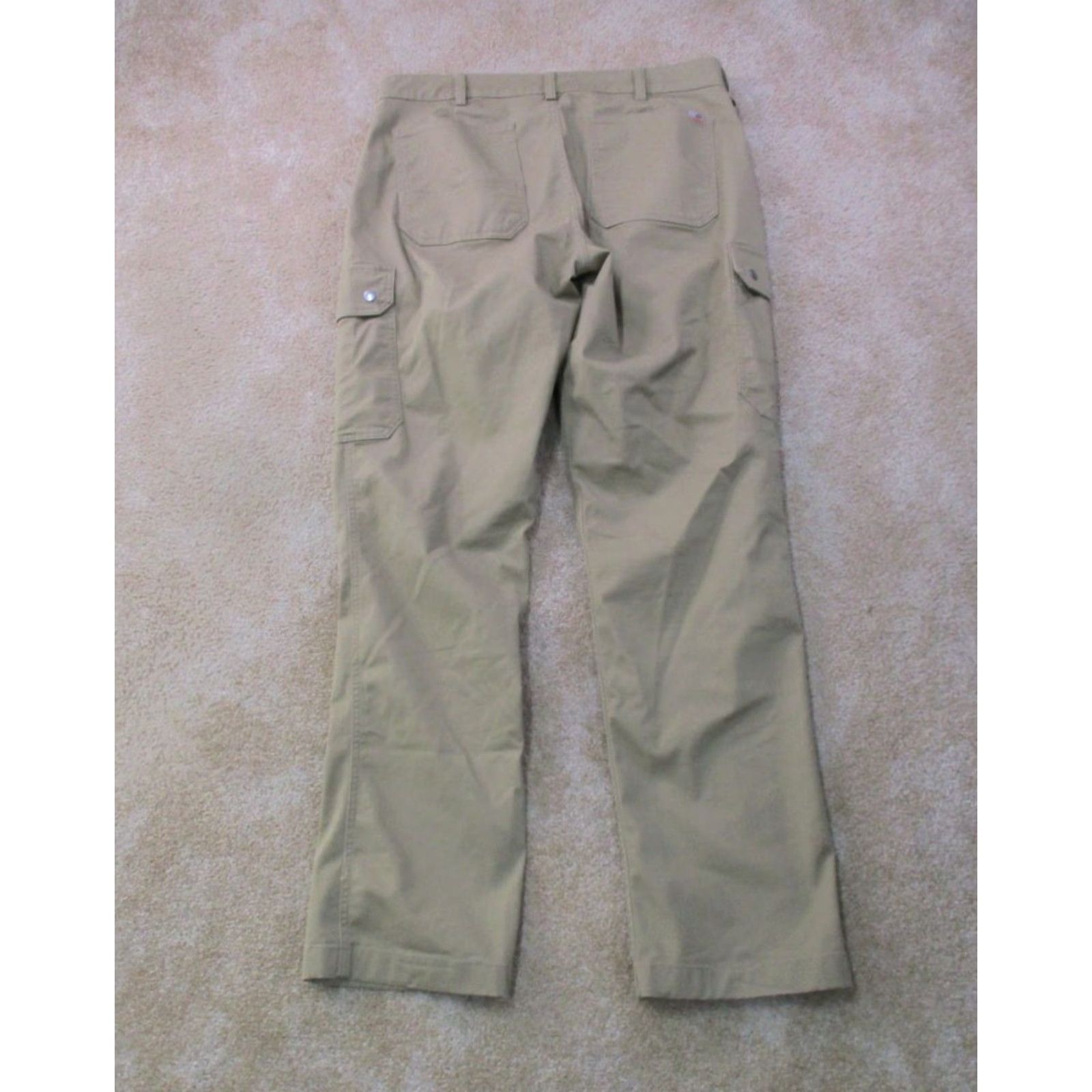 Vintage Duluth Trading 40 Grit Cargo Pants Men's 36x34 Beige Workwear Stretch Cargo Pocket Size US 36 / EU 52 - 7 Thumbnail