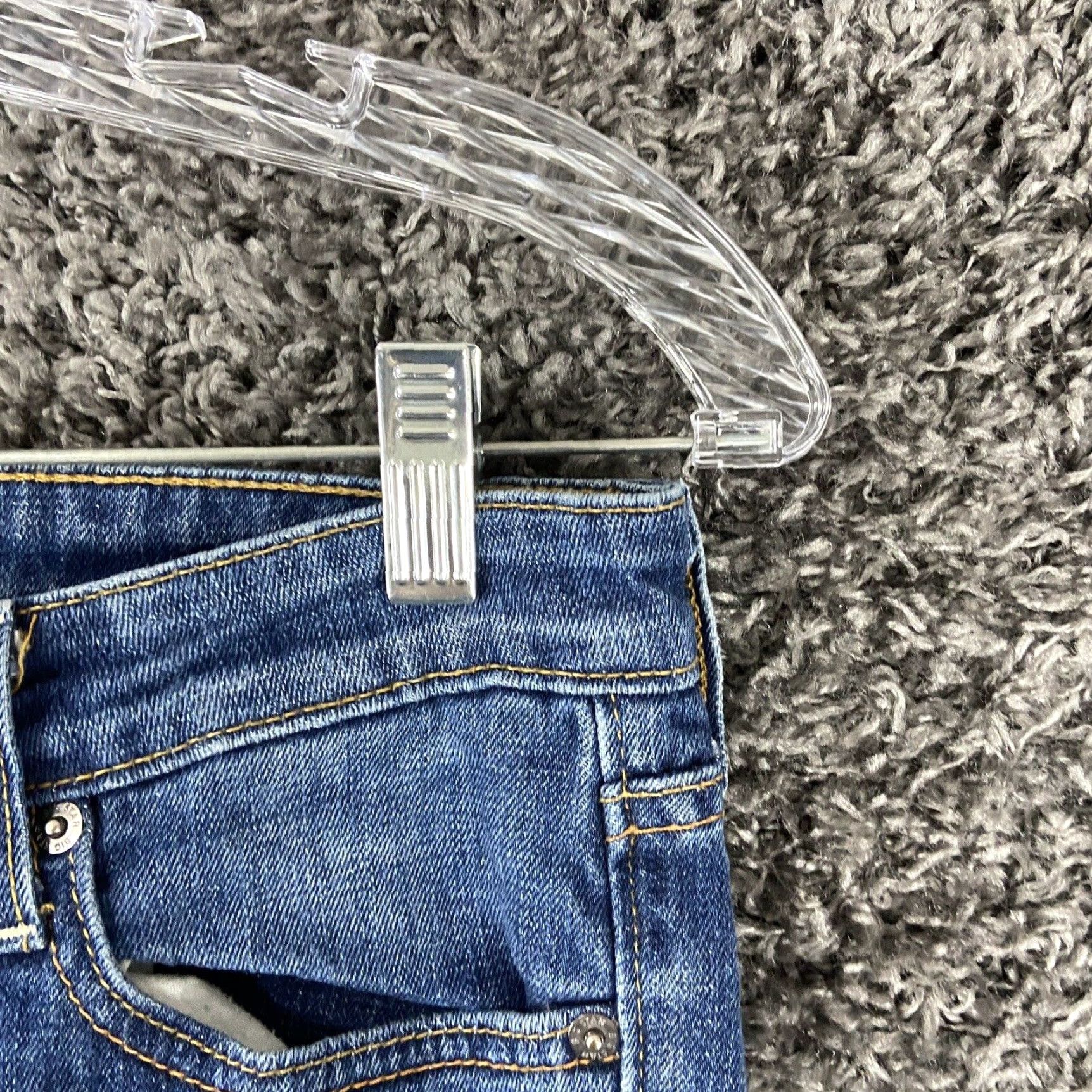 Vintage BIG STAR 1974 Rikki Low Rise Cropped Blue Jeans Womens 27 Size 27" / US 4 / IT 40 - 3 Thumbnail