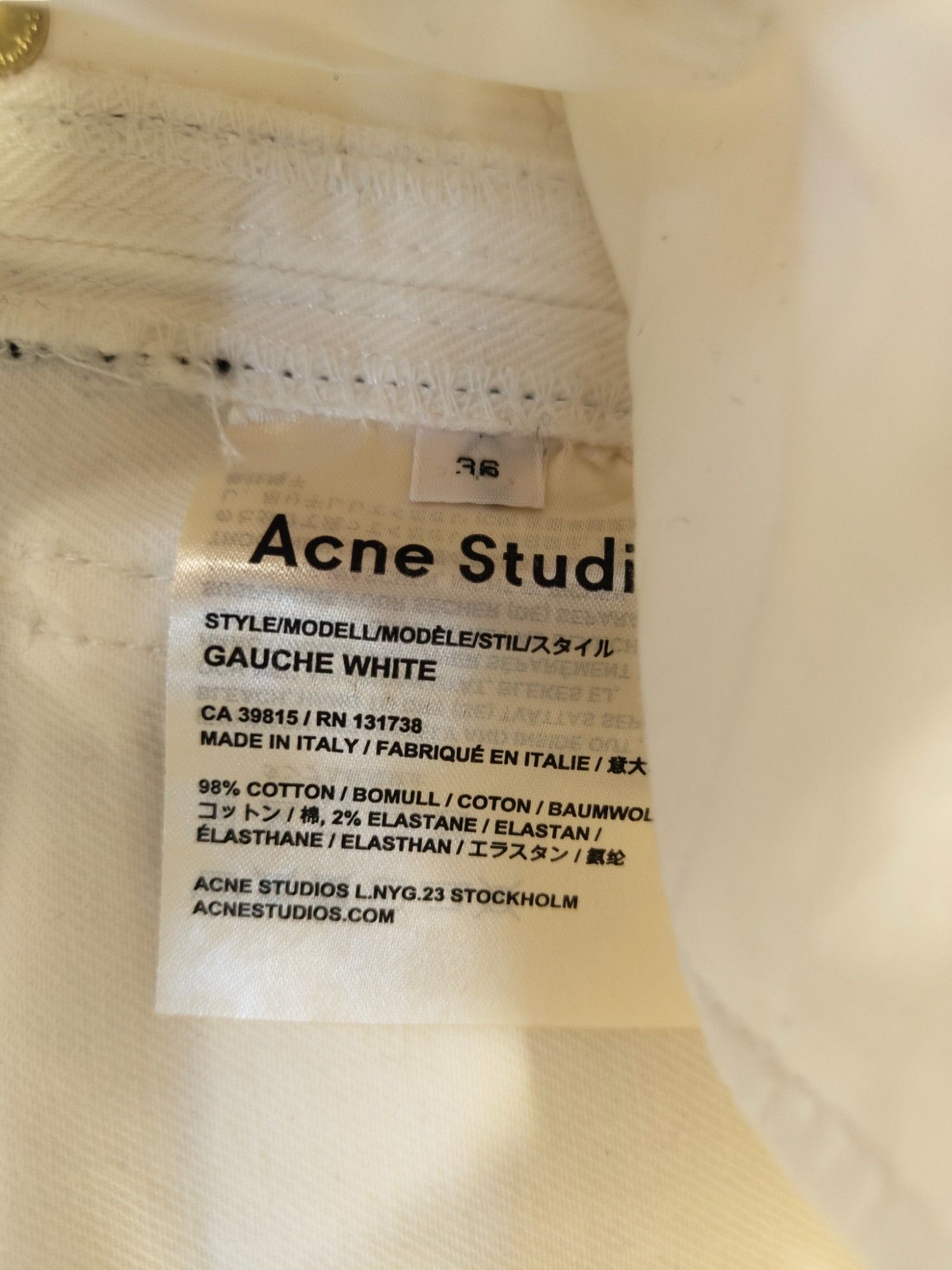 Acne Studios Straight Leg Jeans With Black Stripes On The Side Size 26" / US 2 / IT 38 - 7 Thumbnail