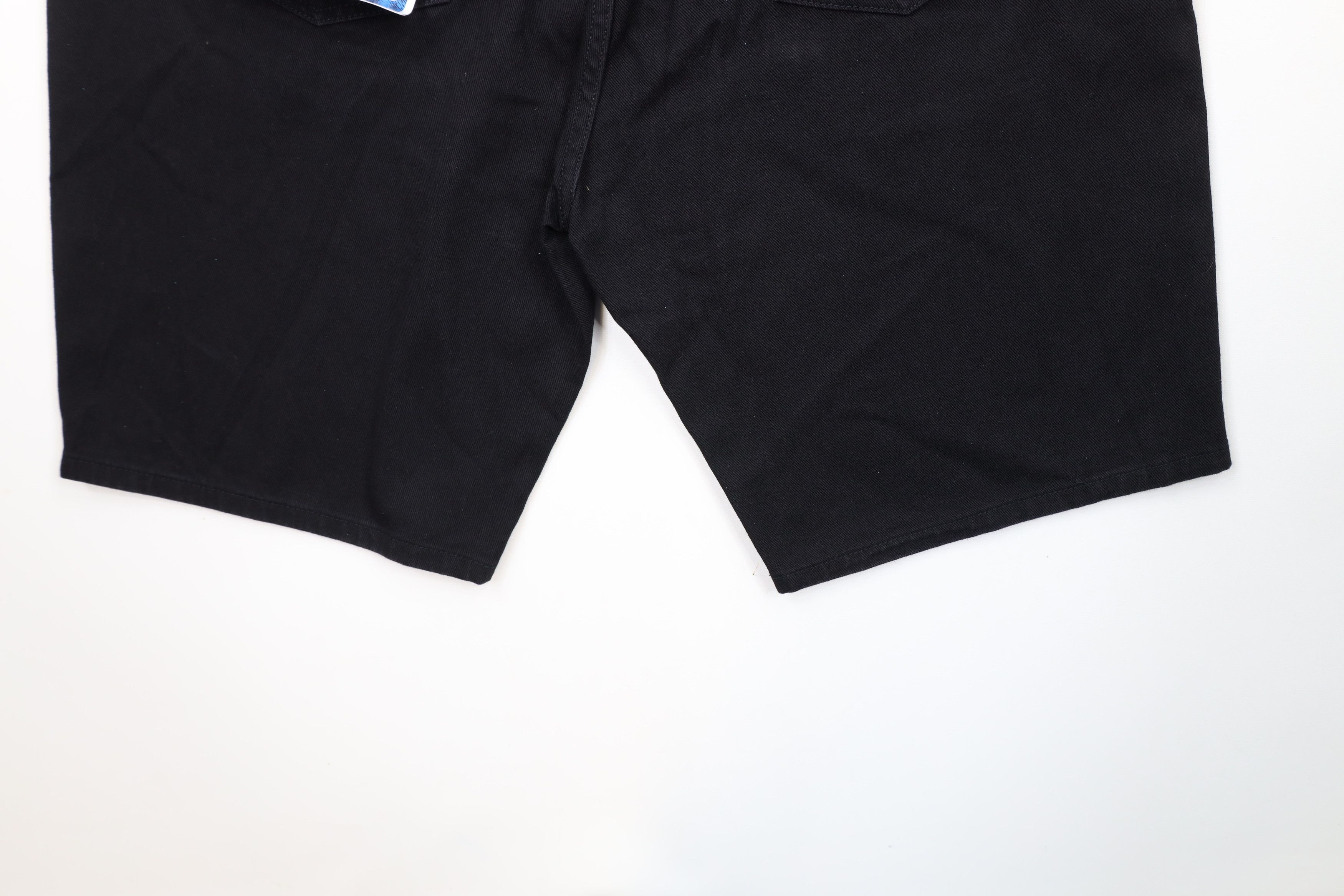 Vintage Deadstock Vintage 90s Streetwear Fit Denim Shorts Black Size US 40 / EU 56 - 14 Thumbnail
