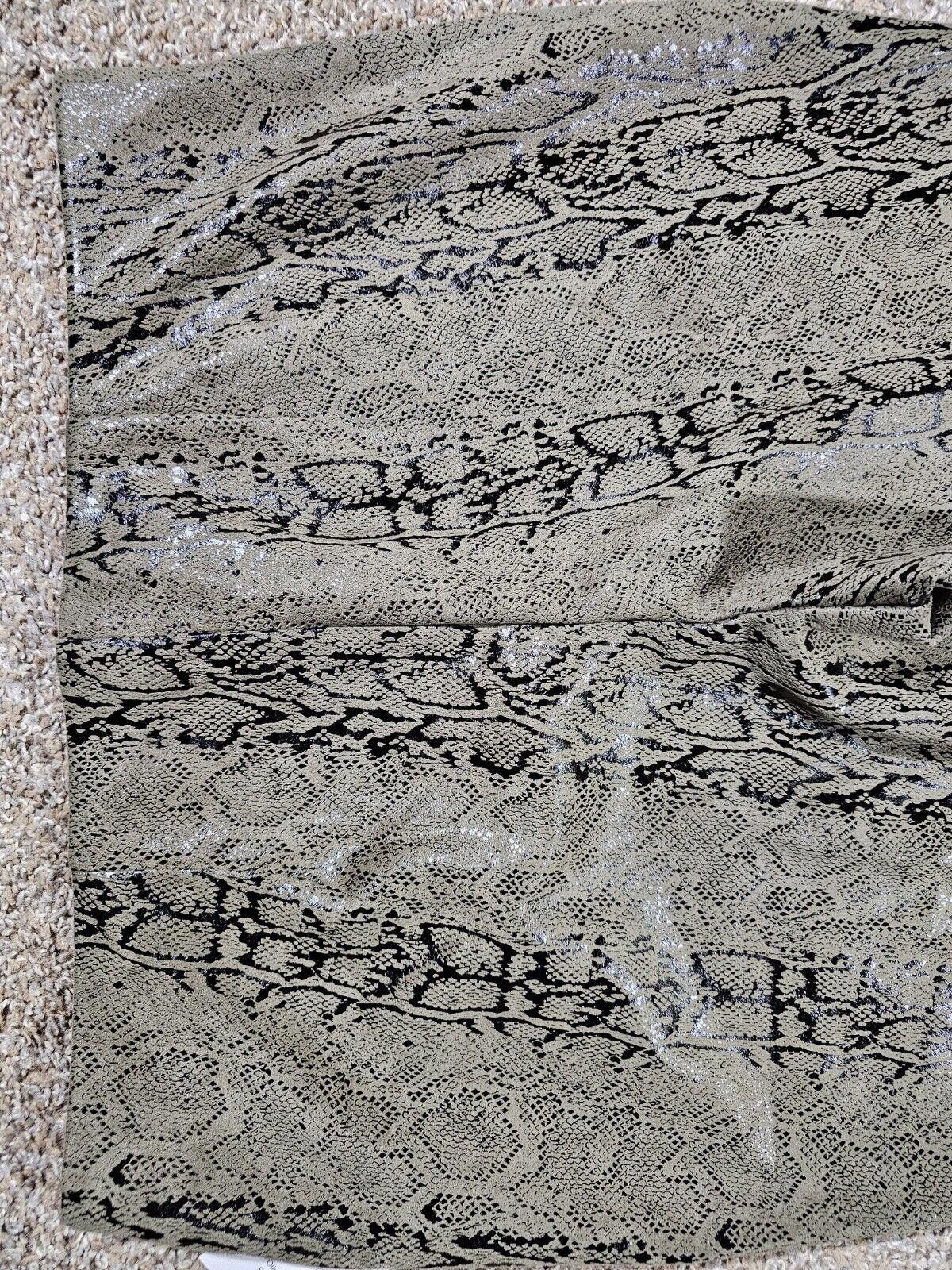 Designer Zac & Rachel XL Olive/snake slim ankle pants NWT Size 40" / US 18 - 7 Thumbnail