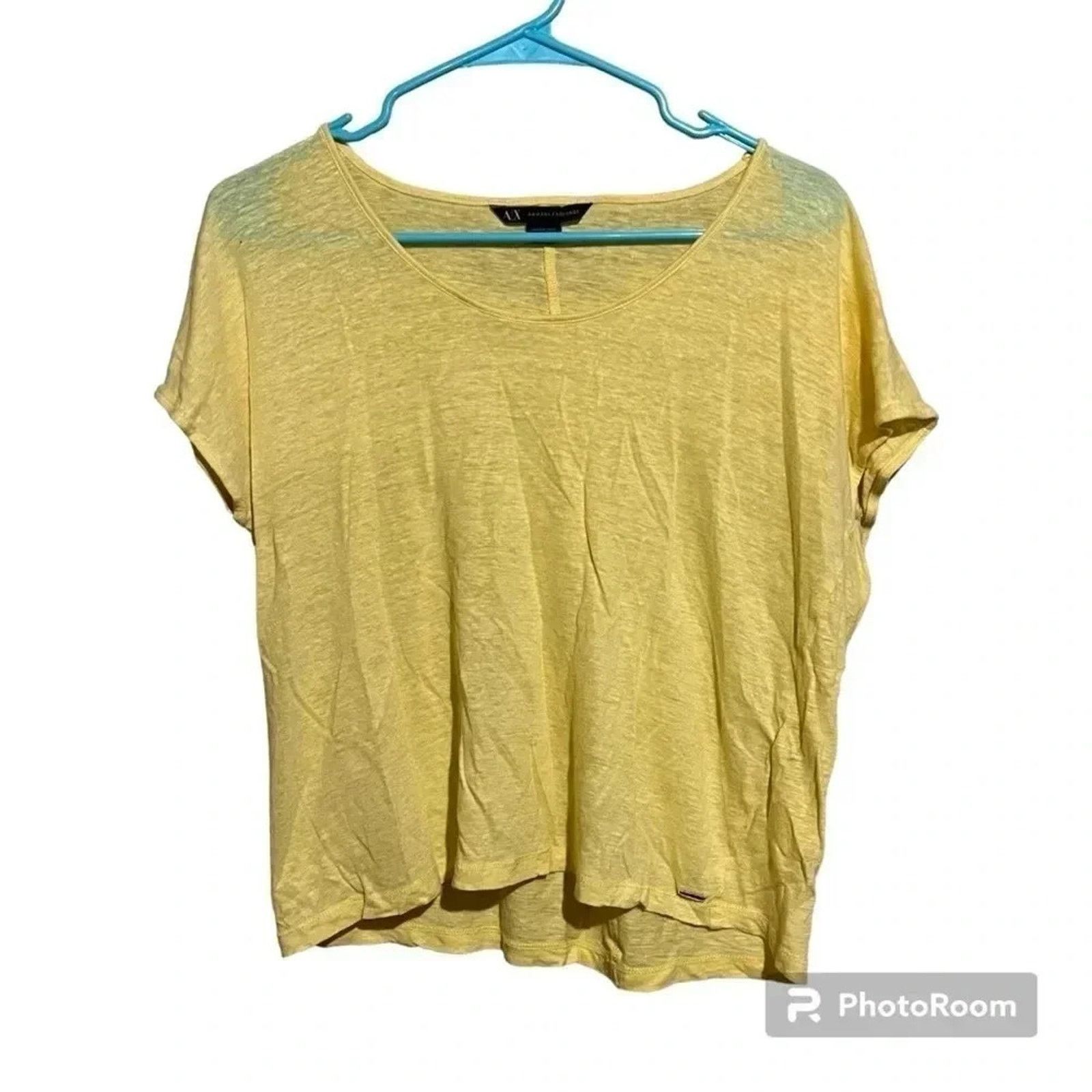 Armani Exchange A/X Armani Exchange Women’s 100% Linen Short Sleeved Shirt M Size M / US 6-8 / IT 42-44 - 1 Thumbnail