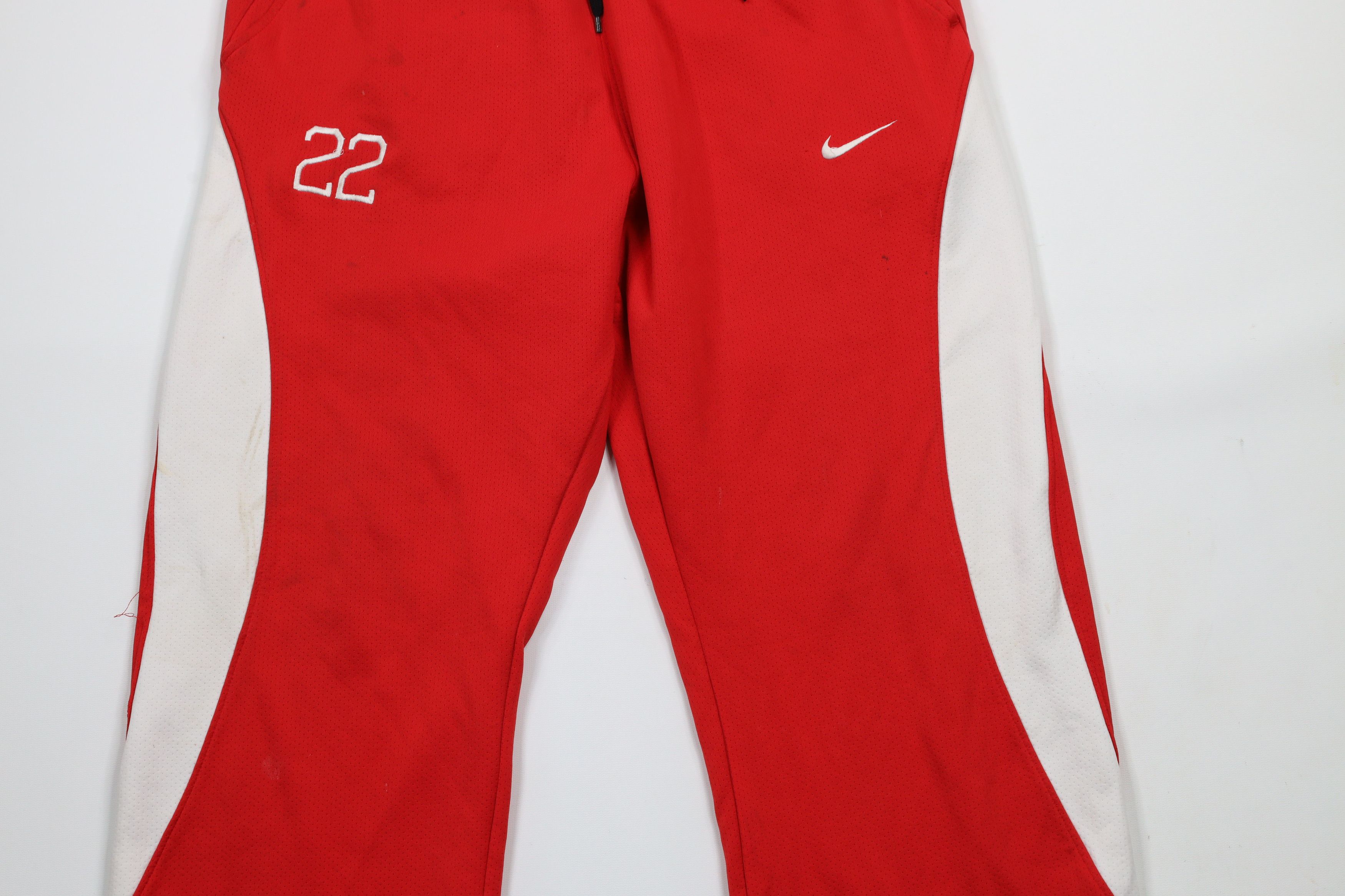 Nike × Vintage Vintage Nike Travis Scott Mini Swoosh Wide Leg Sweatpants Size 36 - 3 Thumbnail
